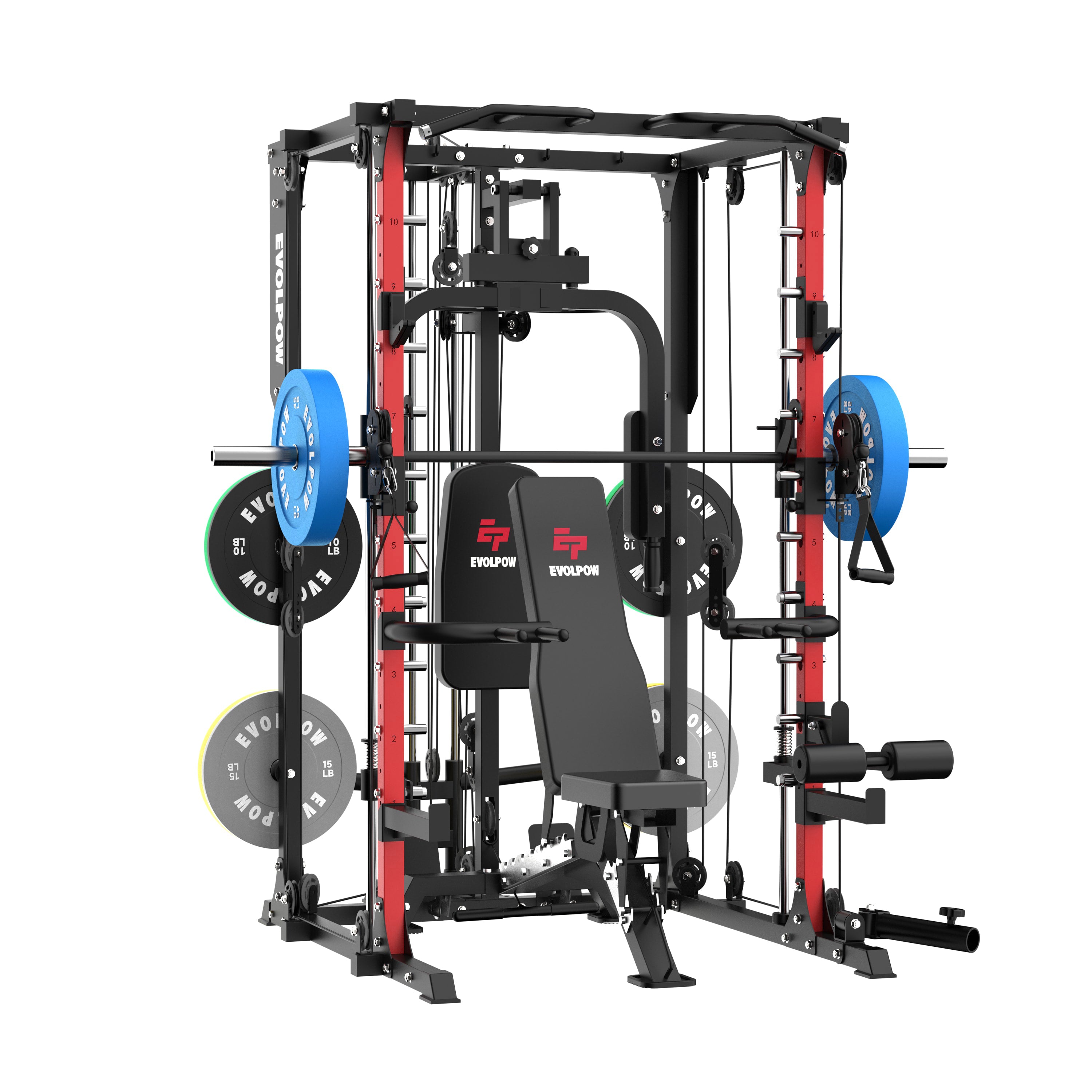 EVOLPOW M2A Brute All in One Smith Machine Home Gym Package Evolpow Fitness