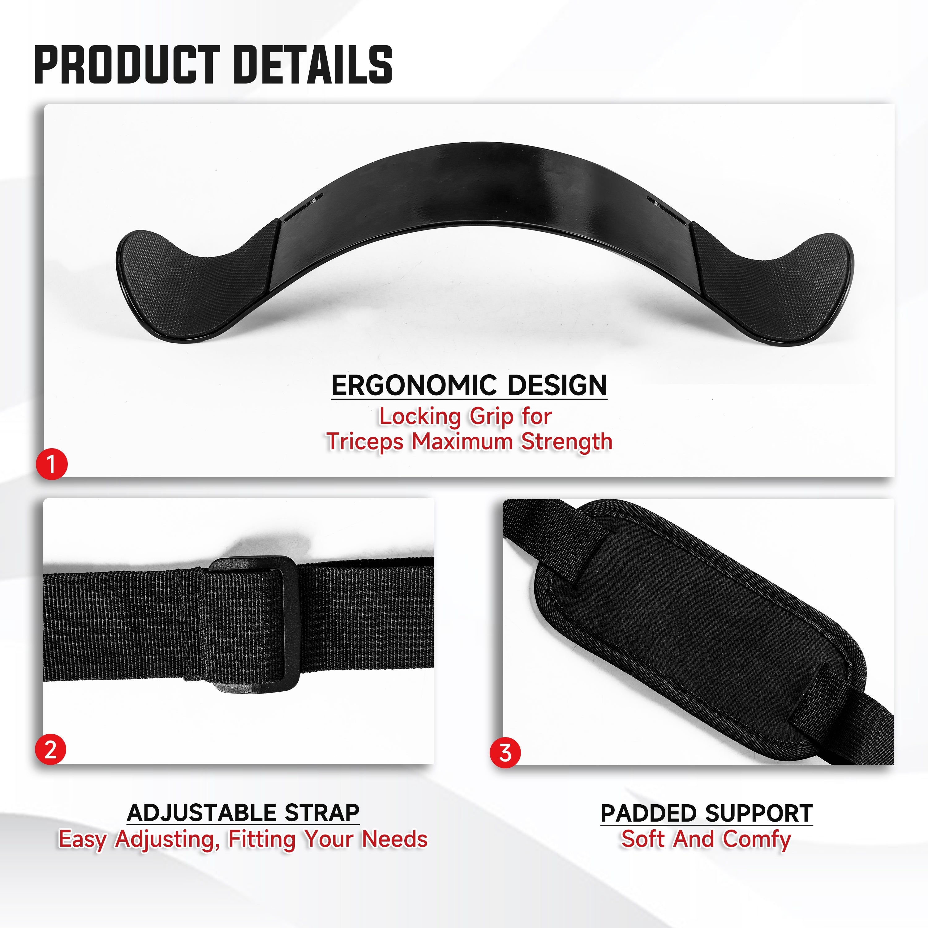 EVOLPOW Arm Blaster for Biceps & Triceps