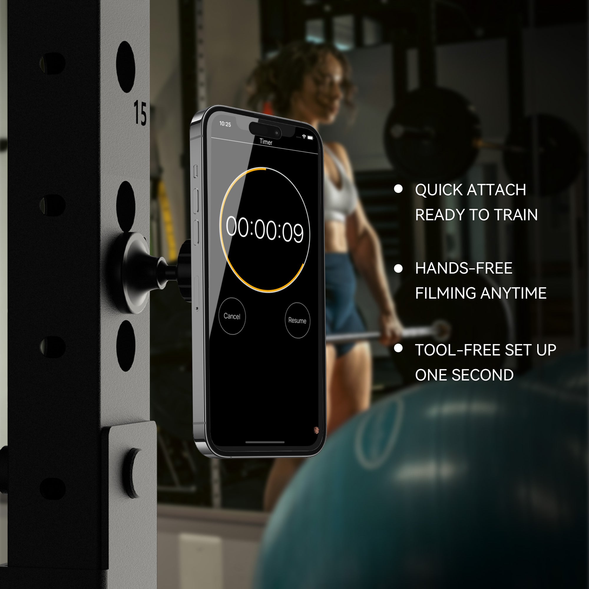 EVOLPOW Fitness Magnetic Phone Mount