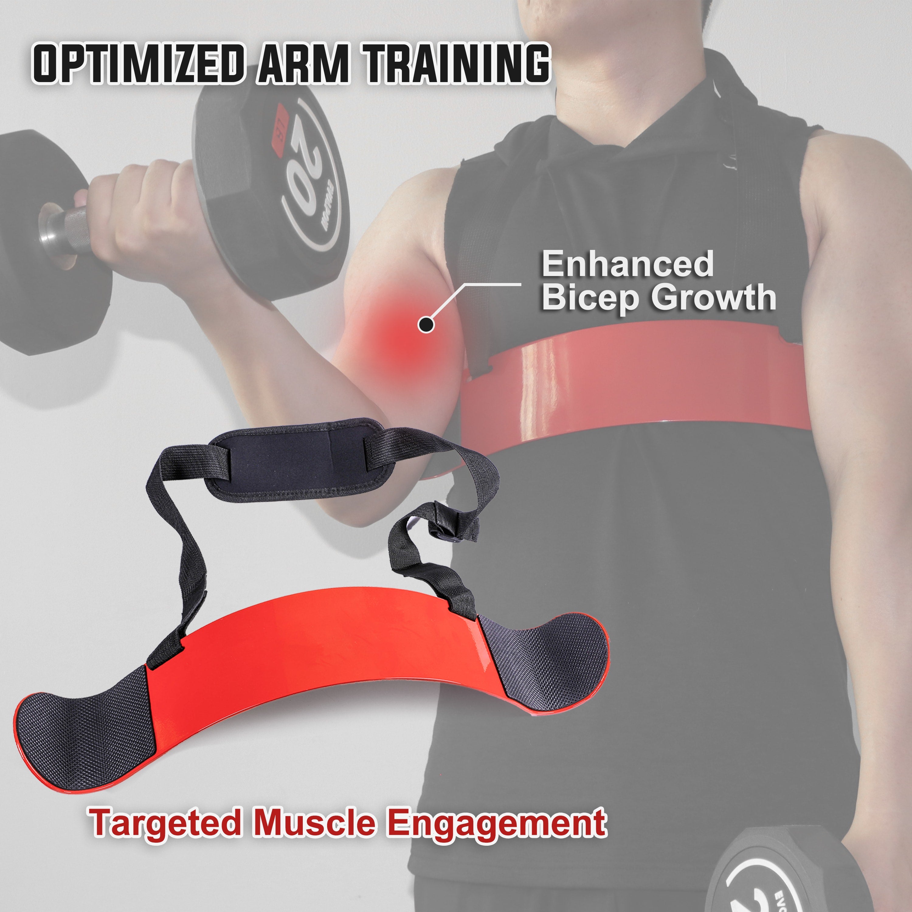 EVOLPOW Arm Blaster for Biceps & Triceps