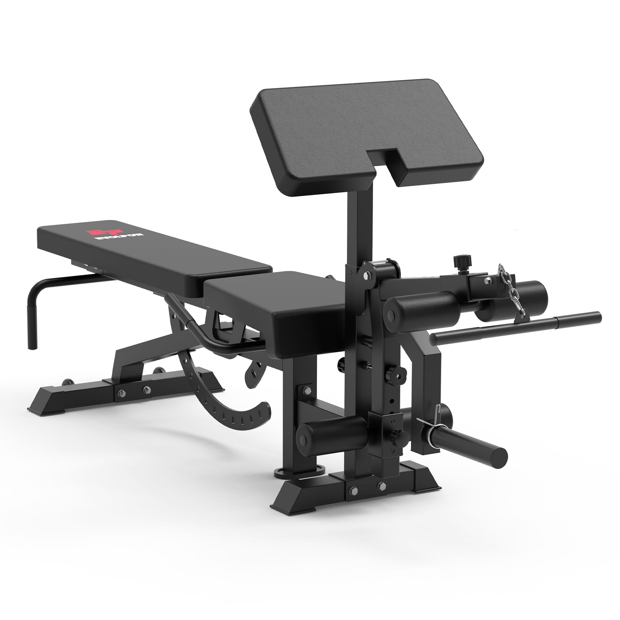 EVOLPOW BEC Multi-functional Adjustable Weight Bench with Preacher Curl and Leg Extension