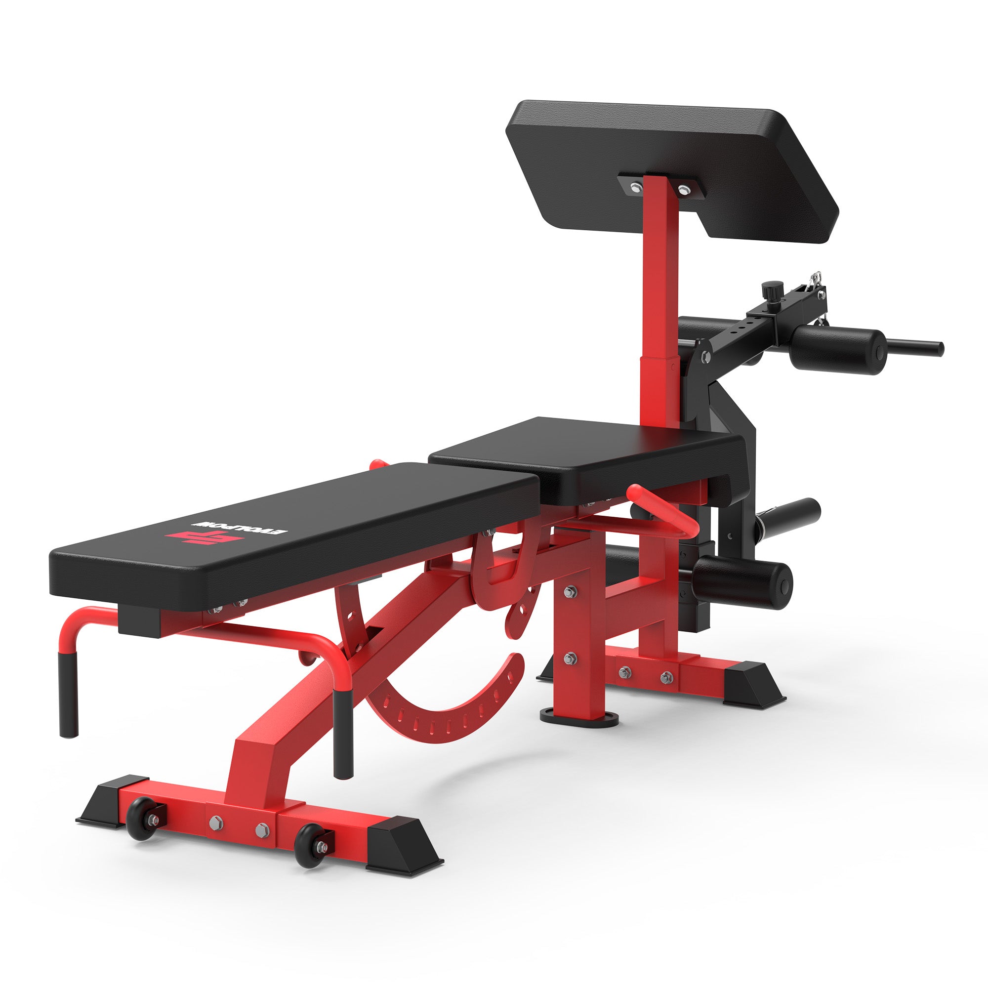 EVOLPOW BEC Multi-functional Adjustable Weight Bench with Preacher Curl and Leg Extension