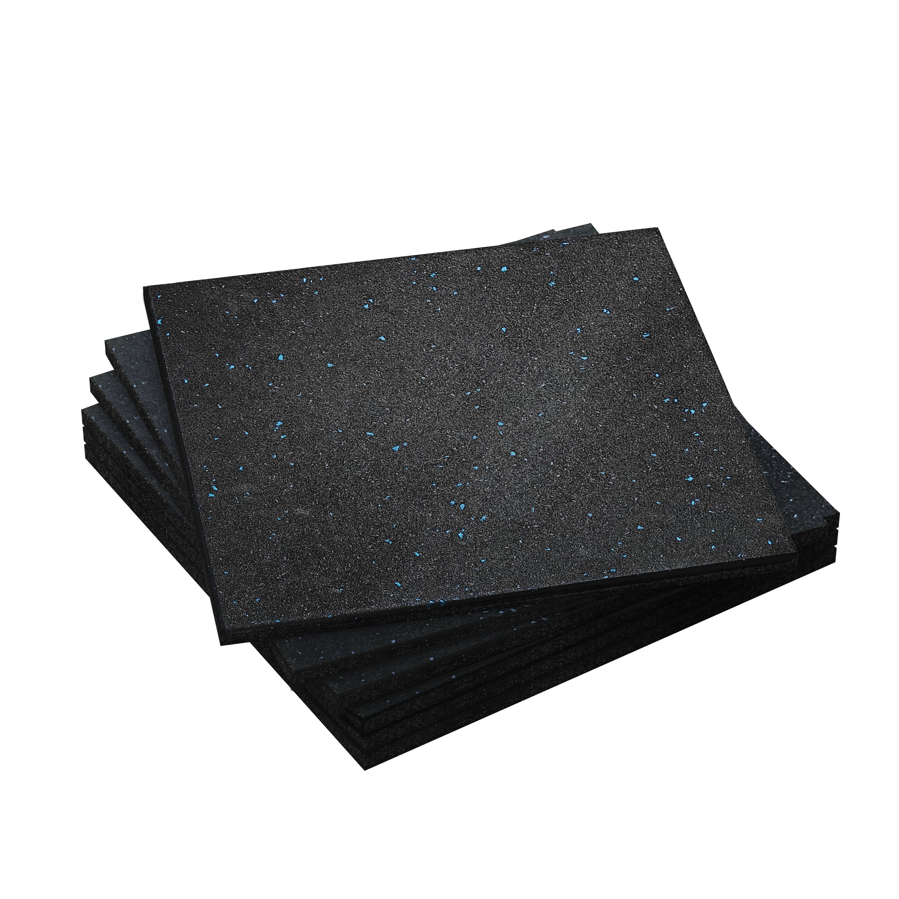 EVOLPOW 12Pcs Rubber Flooring Gym Mat Set 0.6" Thickness