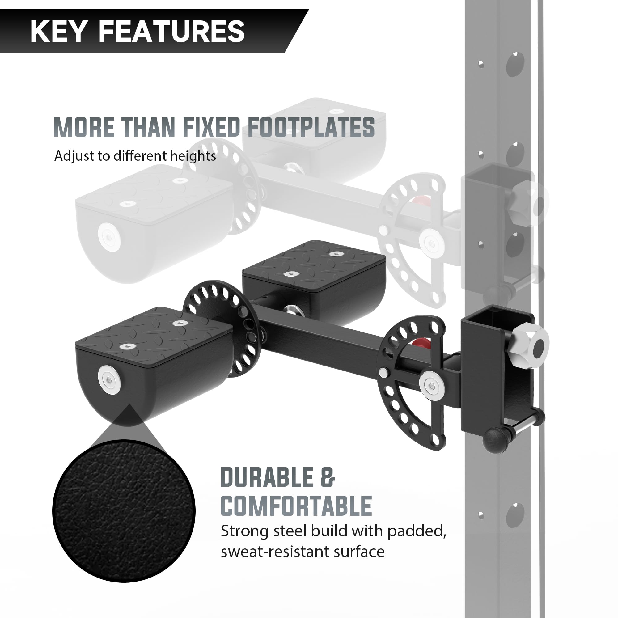 EVOLPOW 3-in-1 Leg Holder and Footplate Attachment