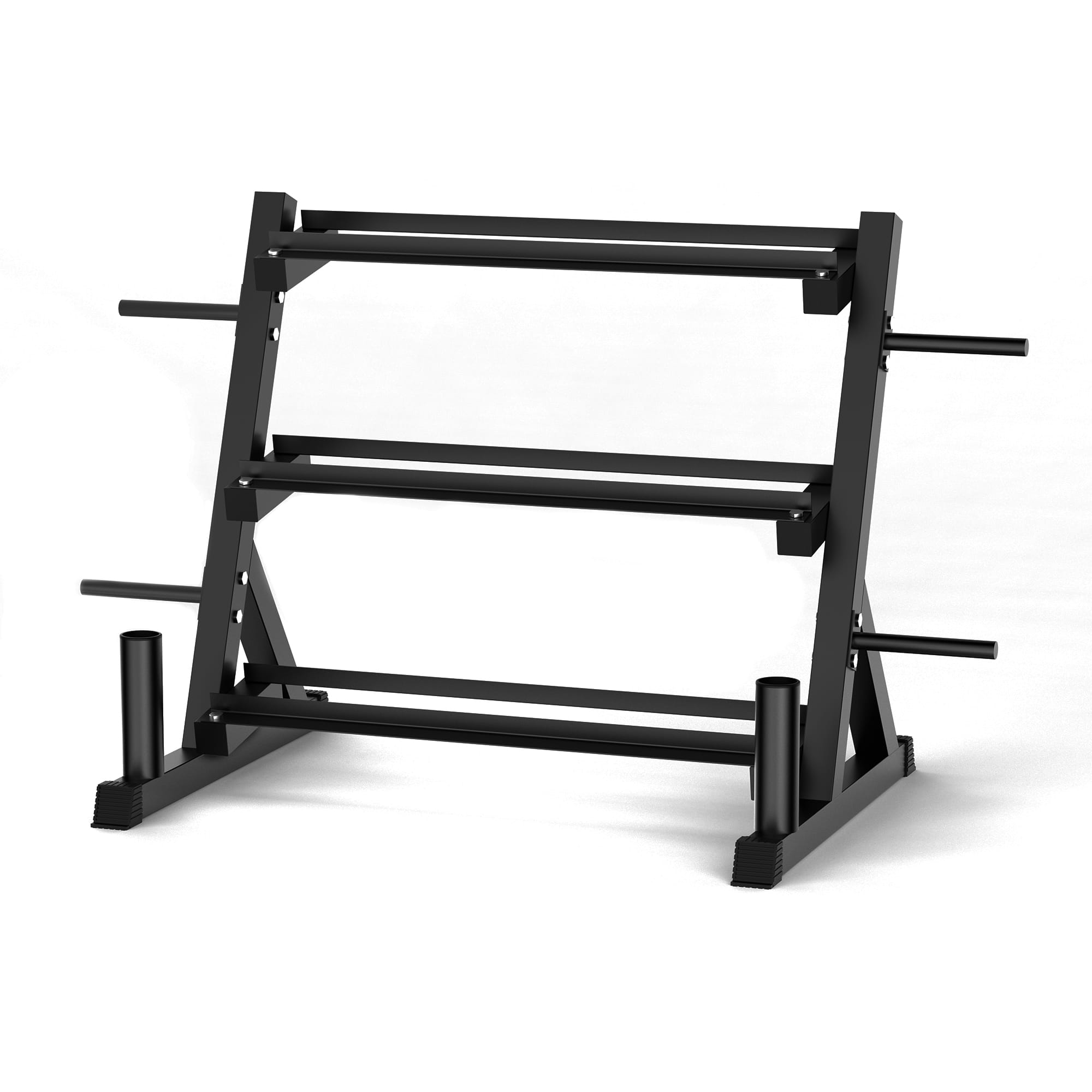 EVOLPOW 3 Tier Multifunctional Dumbbells Weights Barbells Rack ...