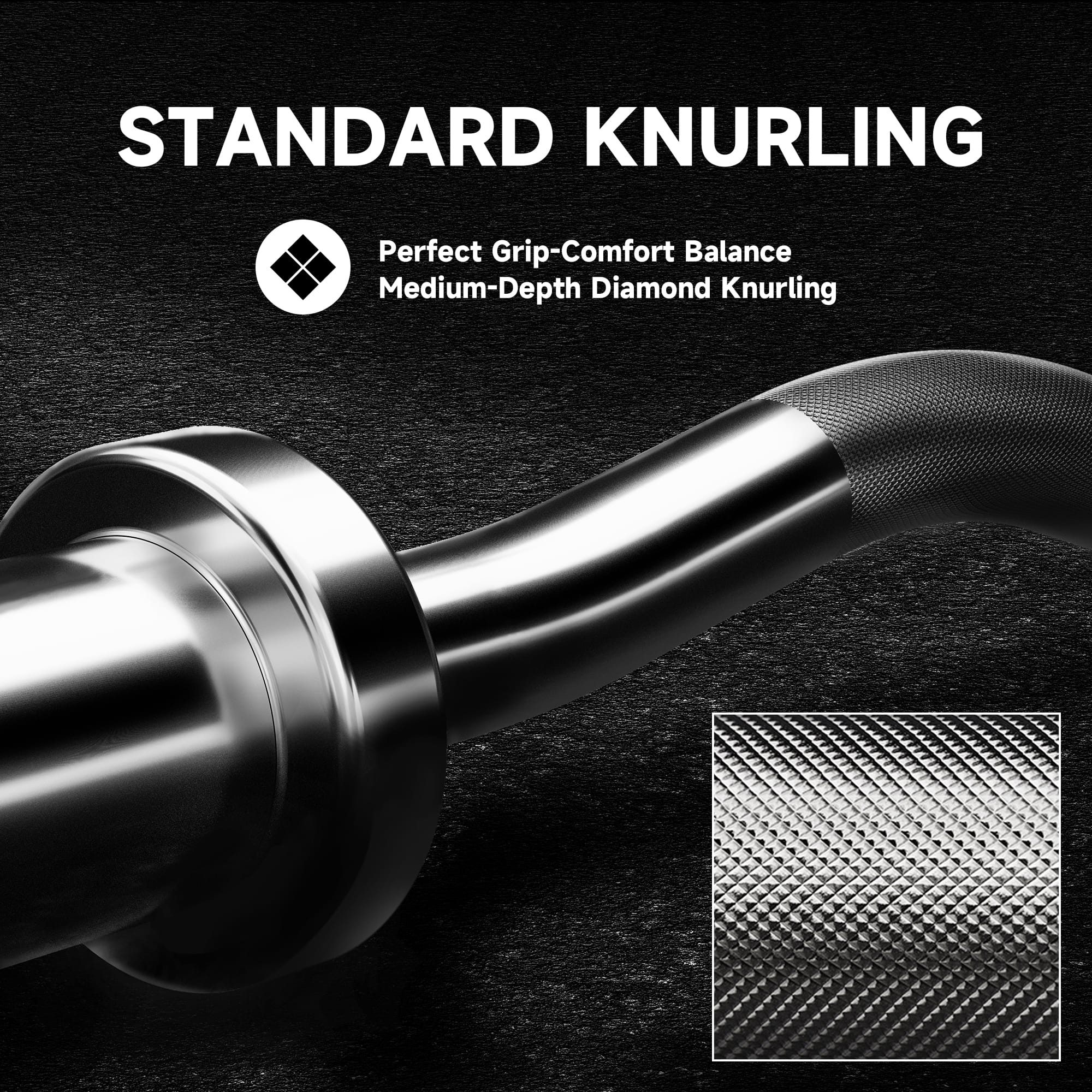 EVOLPOW 4FT Olympic Ez Curl Barbell