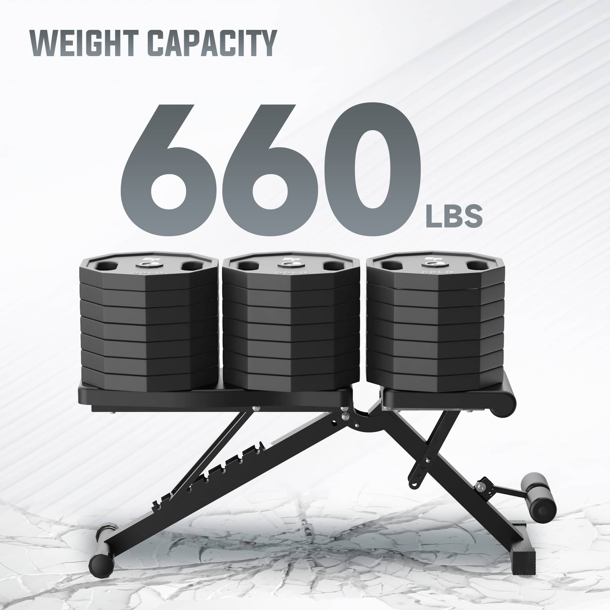 EVOLPOW BED Adjustable and Foldable Weight Bench