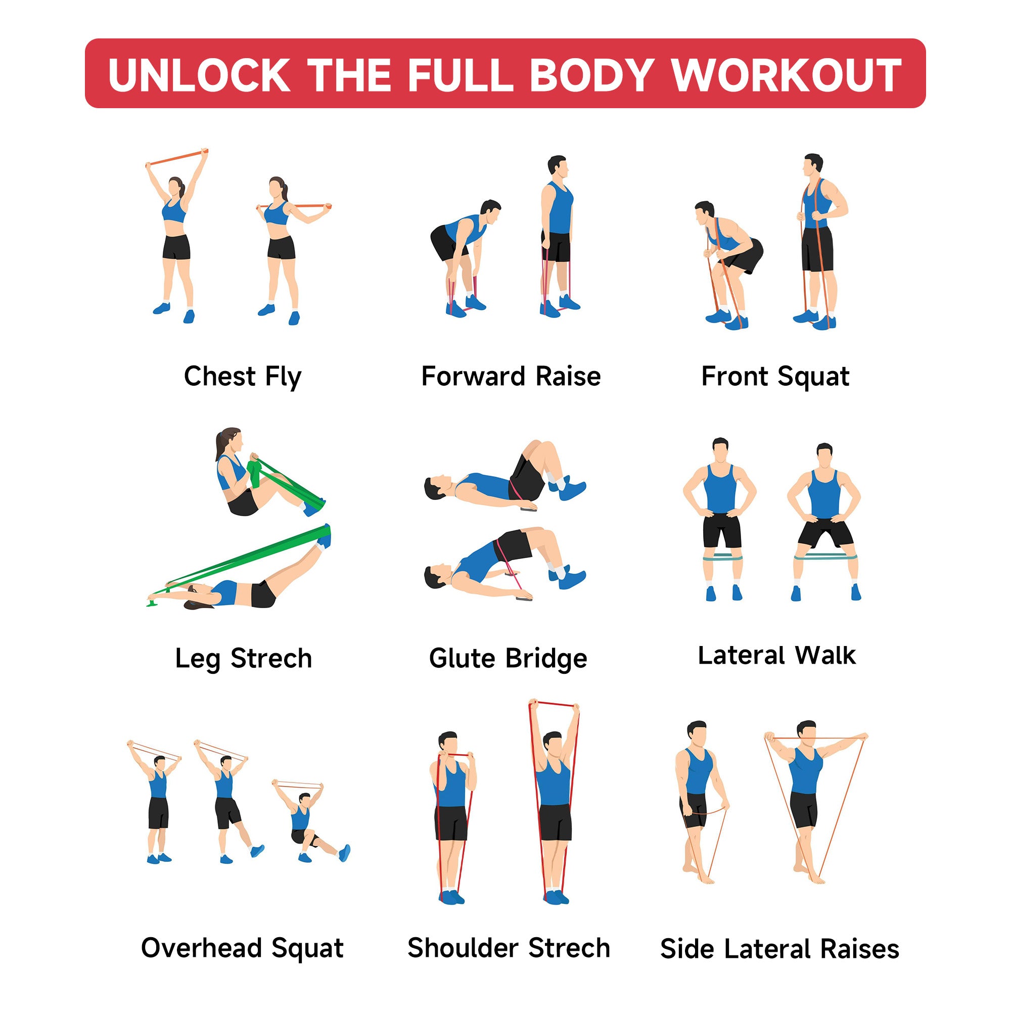 EVOLPOW Camouflage Resistance Band