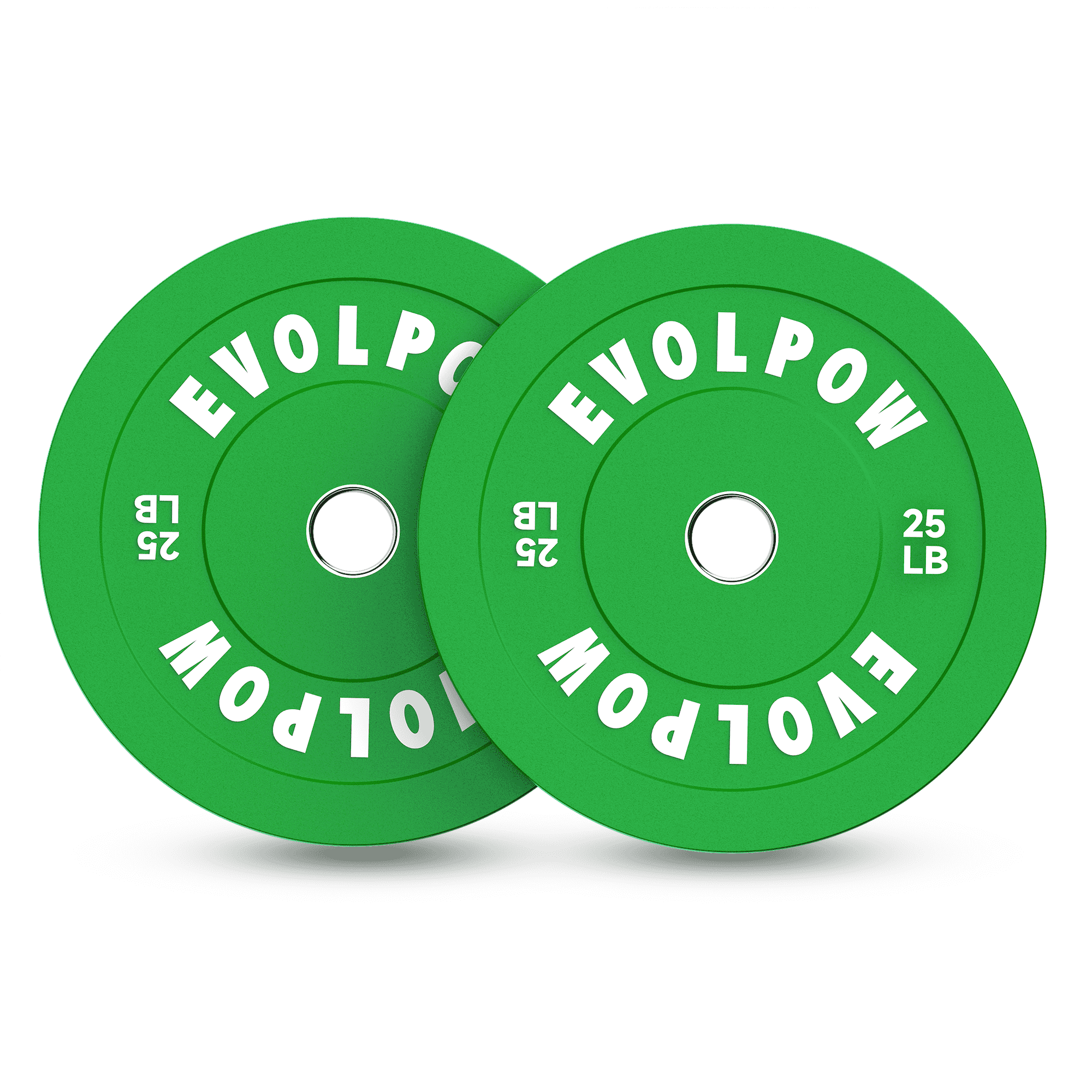 EVOLPOW Color Low Bounce Bumper Plates Olympic Weight Plates