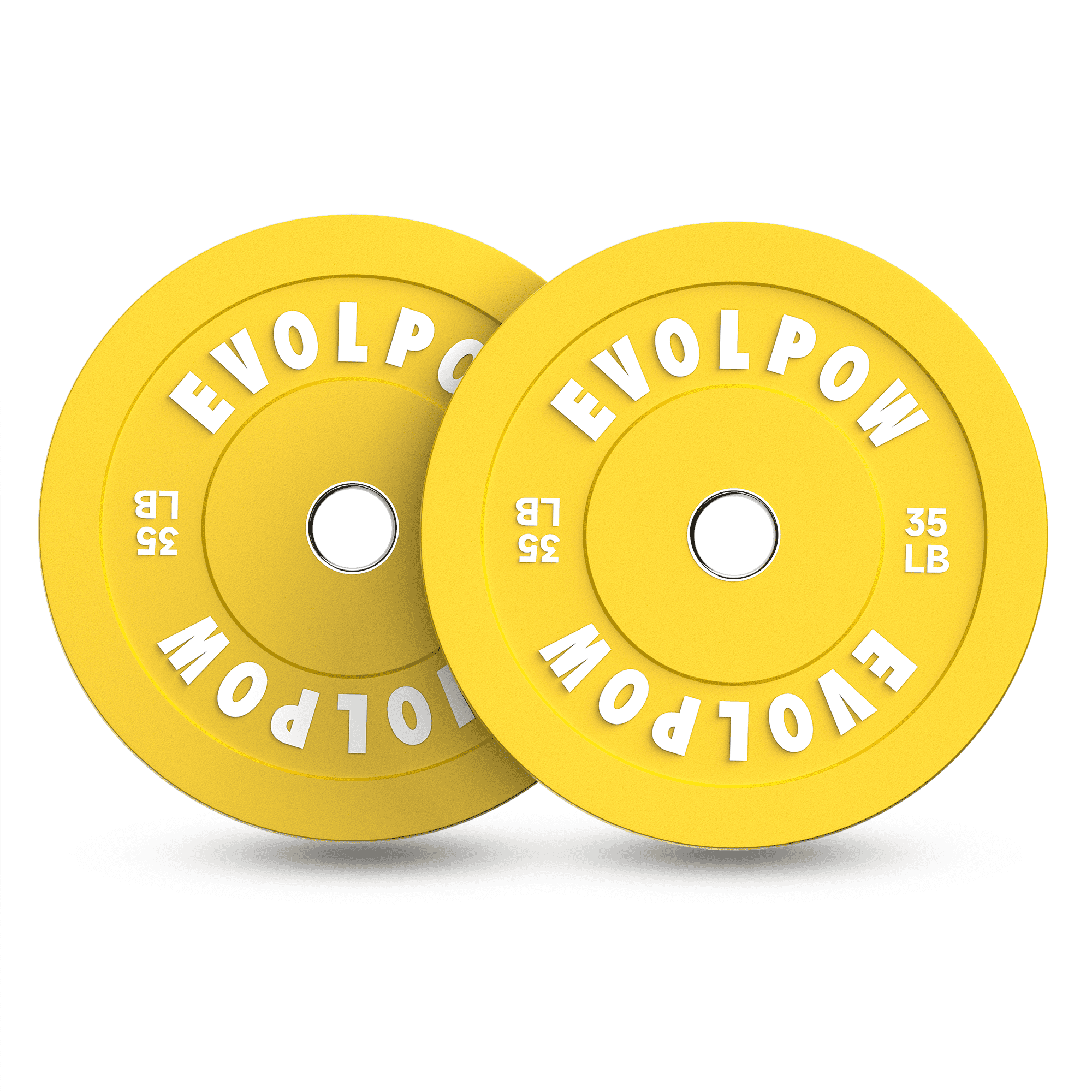 EVOLPOW Color Low Bounce Bumper Plates Olympic Weight Plates