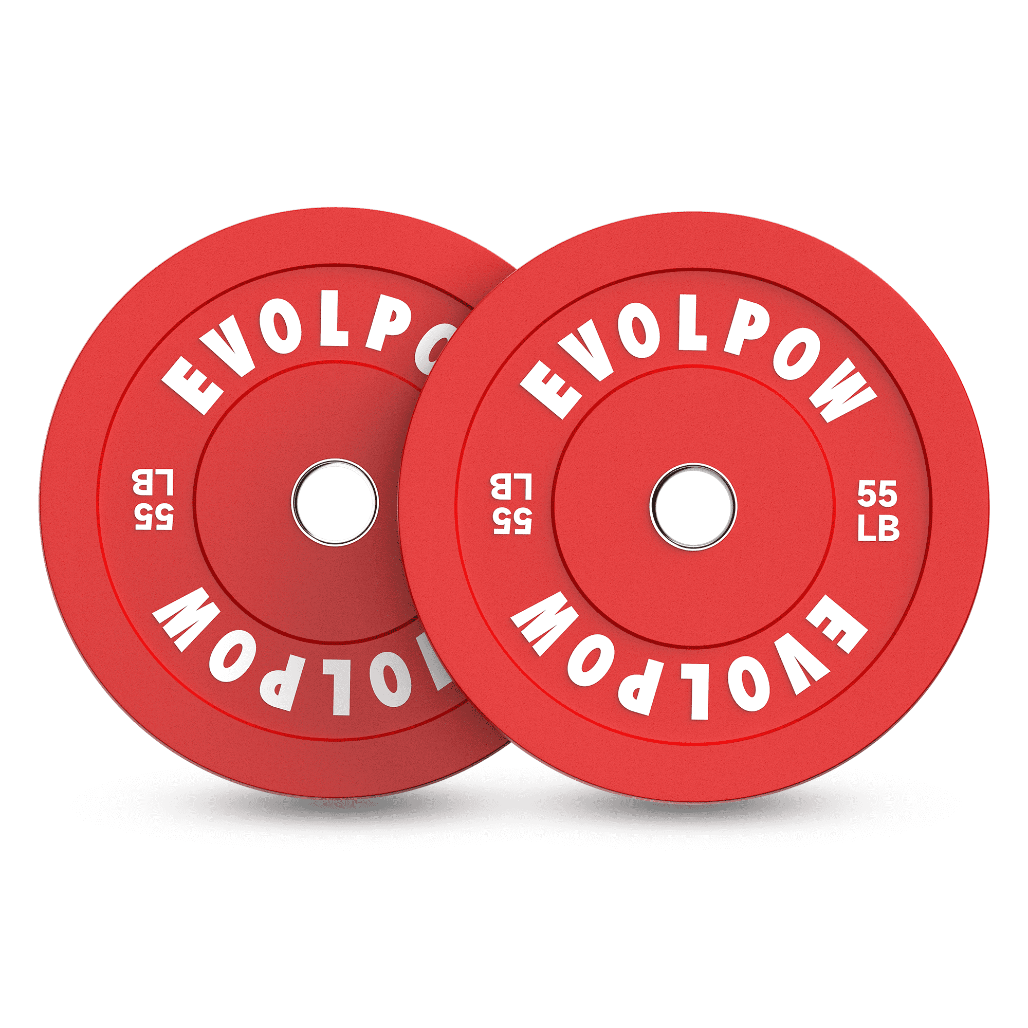 EVOLPOW Color Low Bounce Bumper Plates Olympic Weight Plates