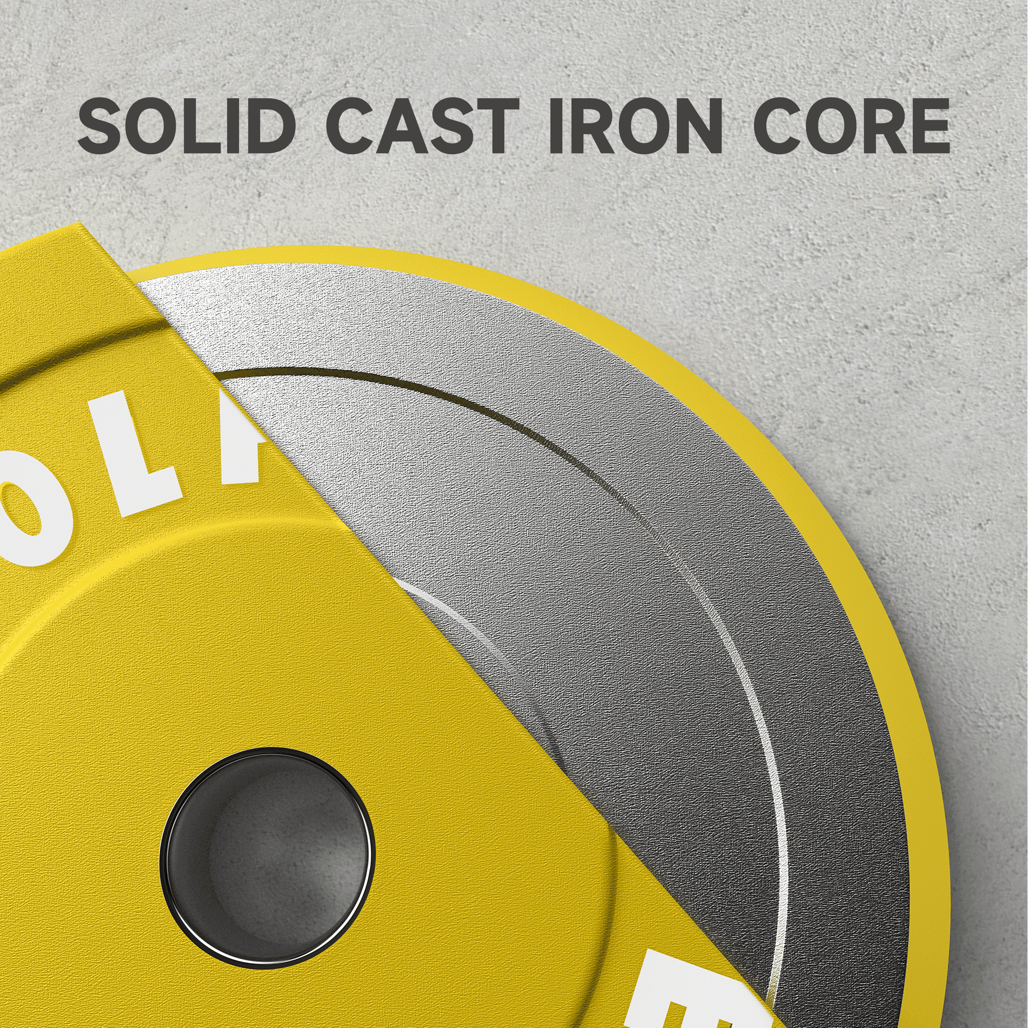 EVOLPOW Color Low Bounce Bumper Plates Olympic Weight Plates