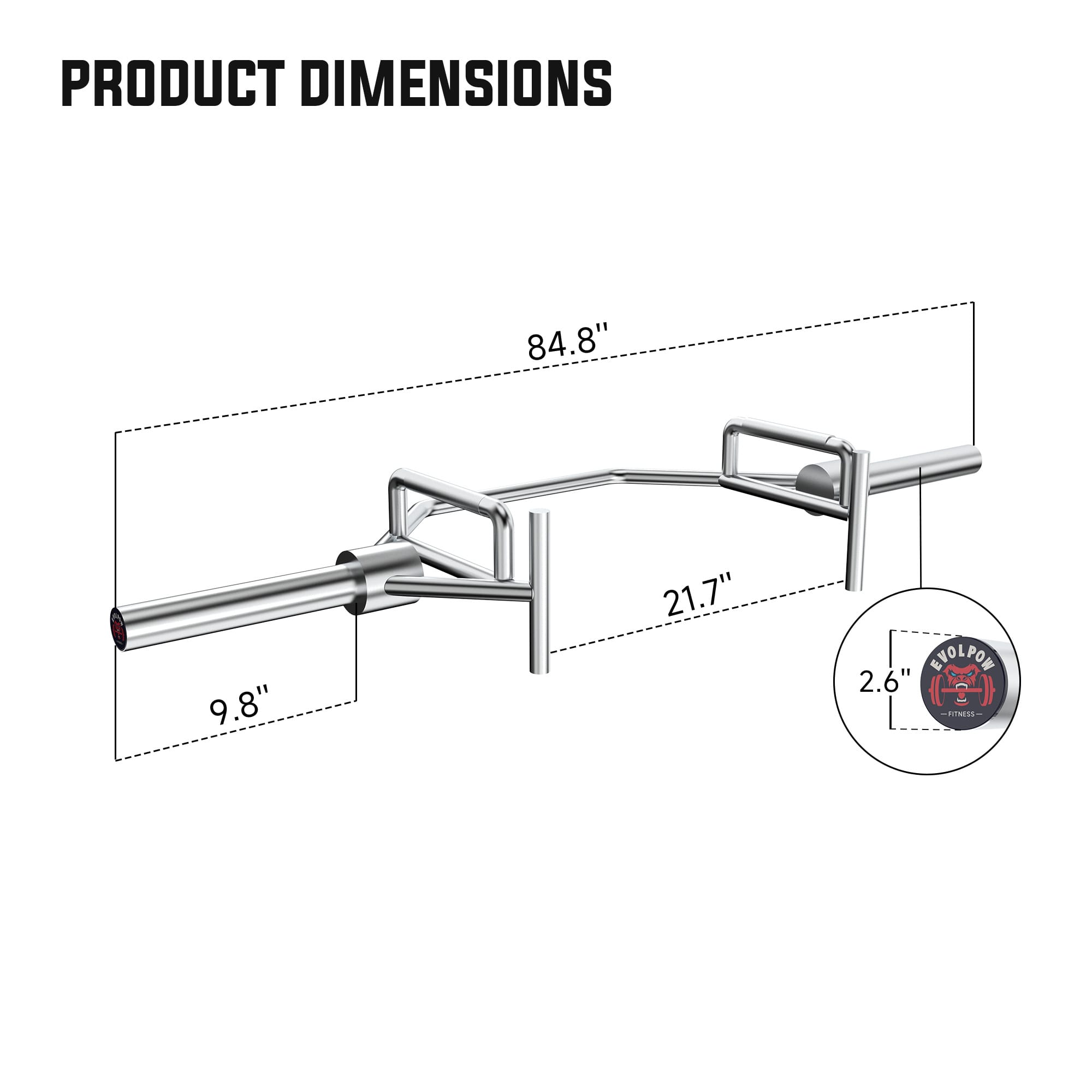 EVOLPOW Hexagon Open Trap Bar