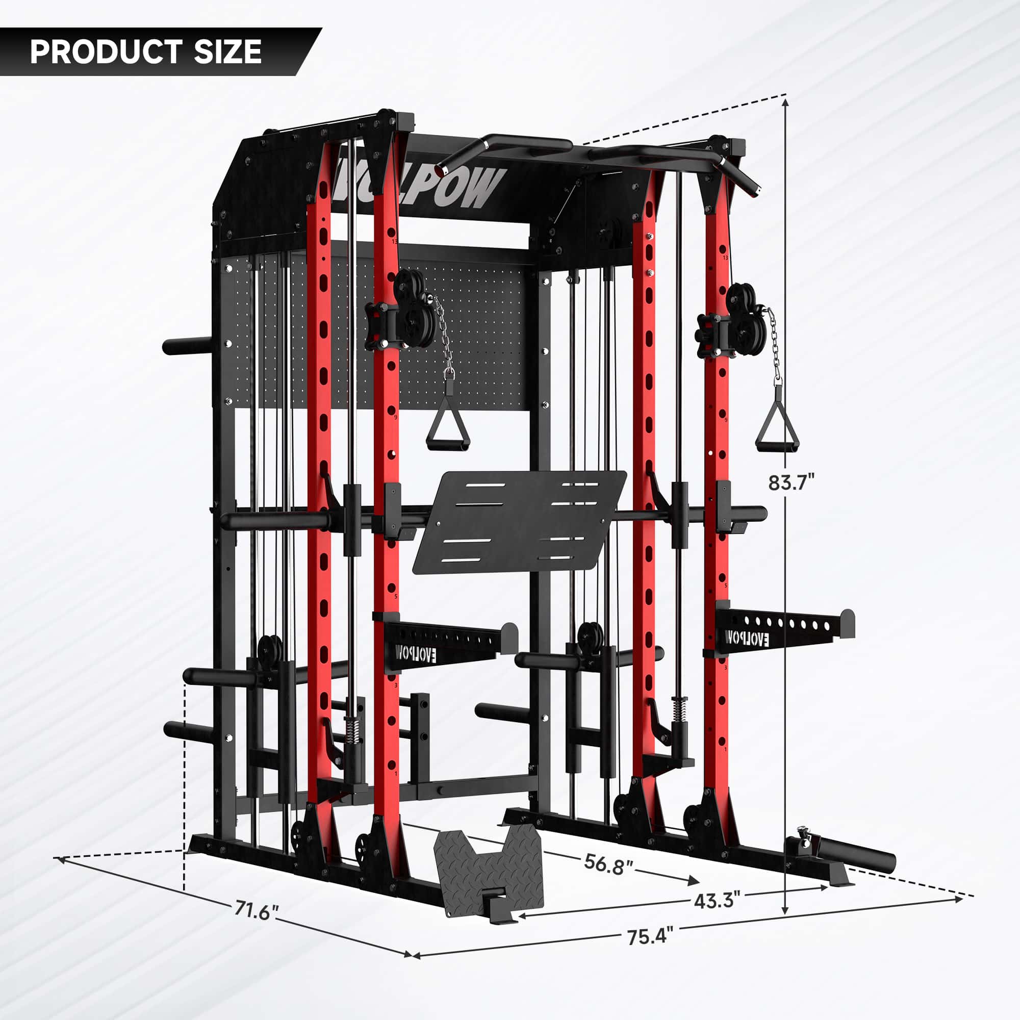 EVOLPOW M2B Brute All-In-One Smith Machine Home Gym