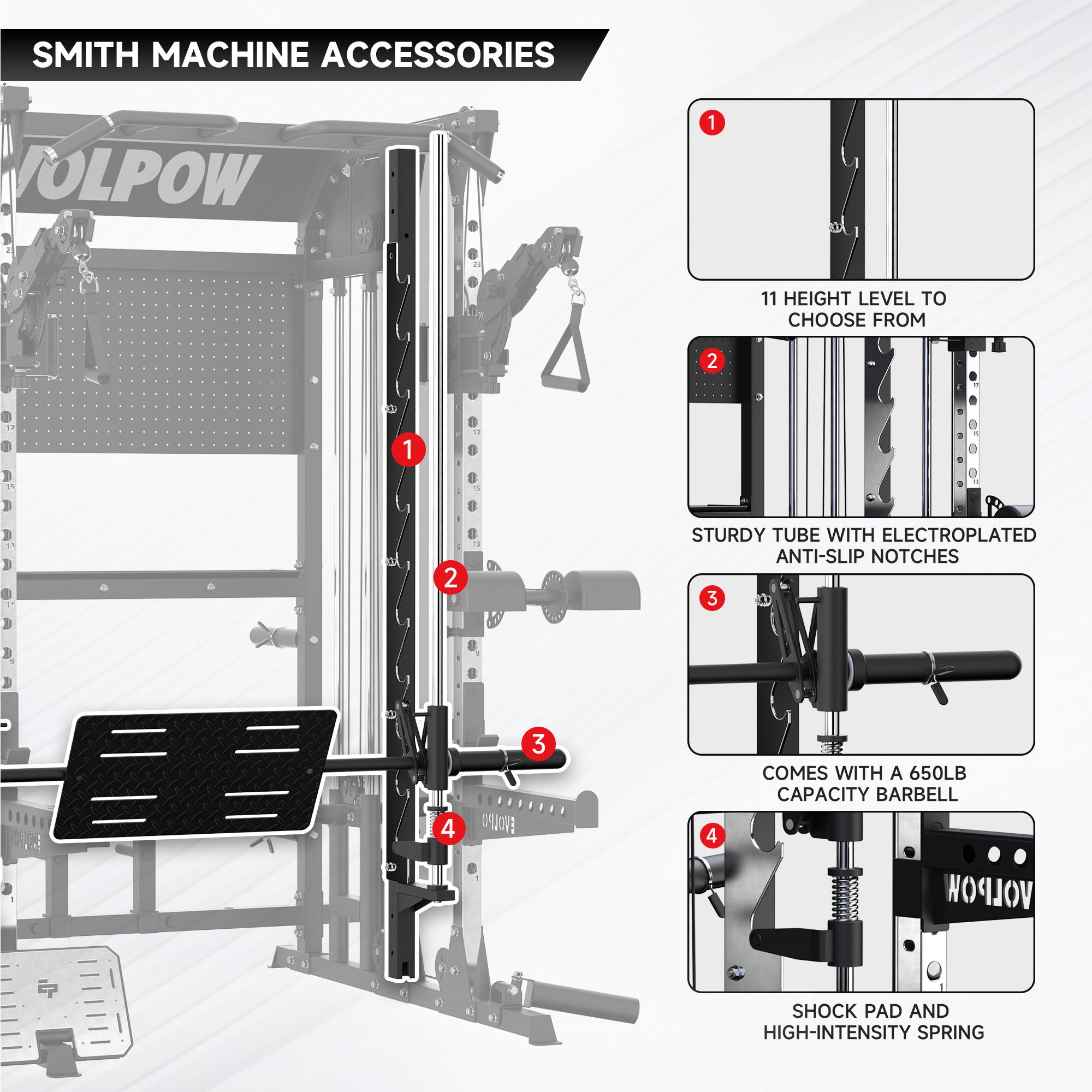 EVOLPOW M2B Pro Brute All-In-One Smith Machine Home Gym
