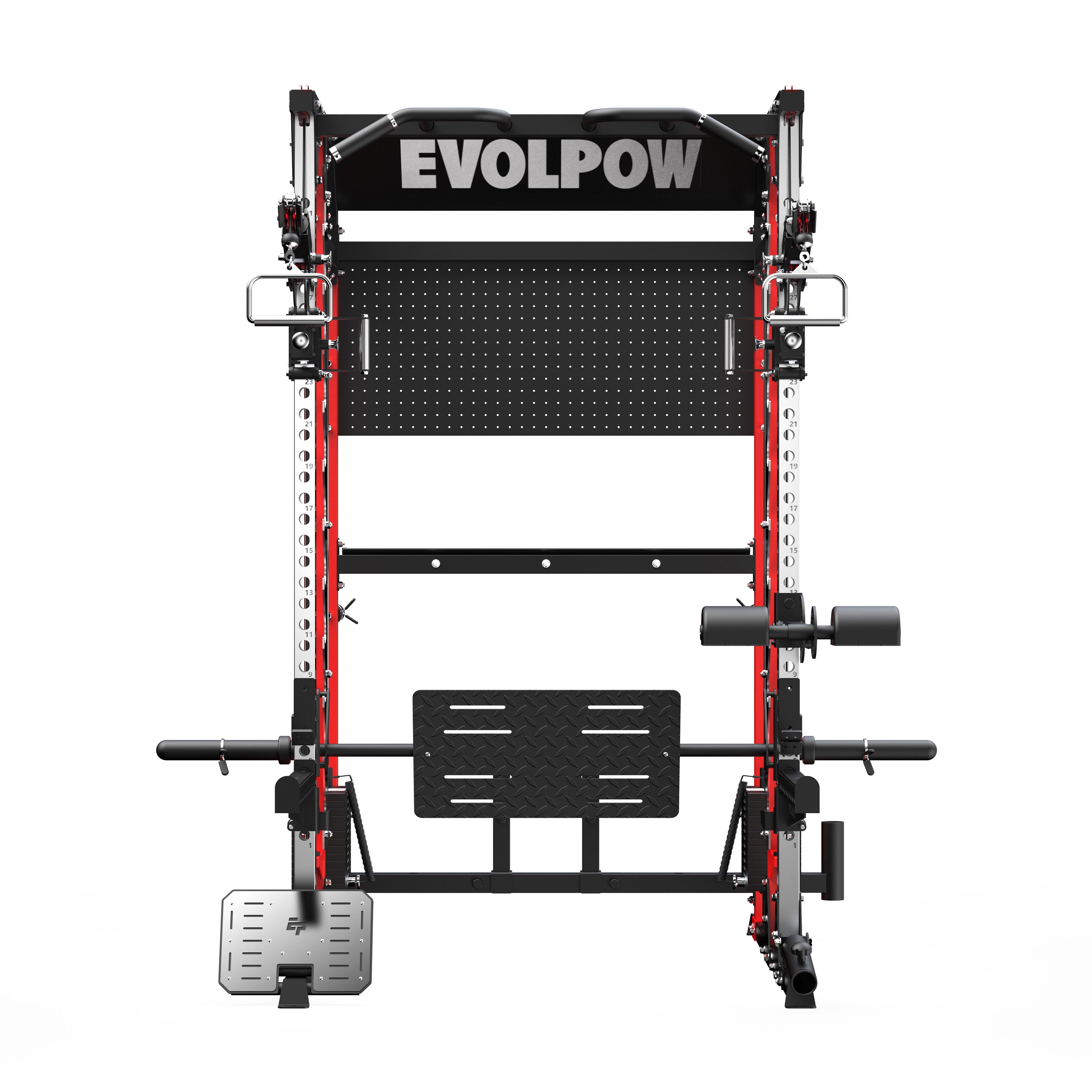 EVOLPOW M2B Pro Brute All-In-One Smith Machine Home Gym with Dual Weight Stacks