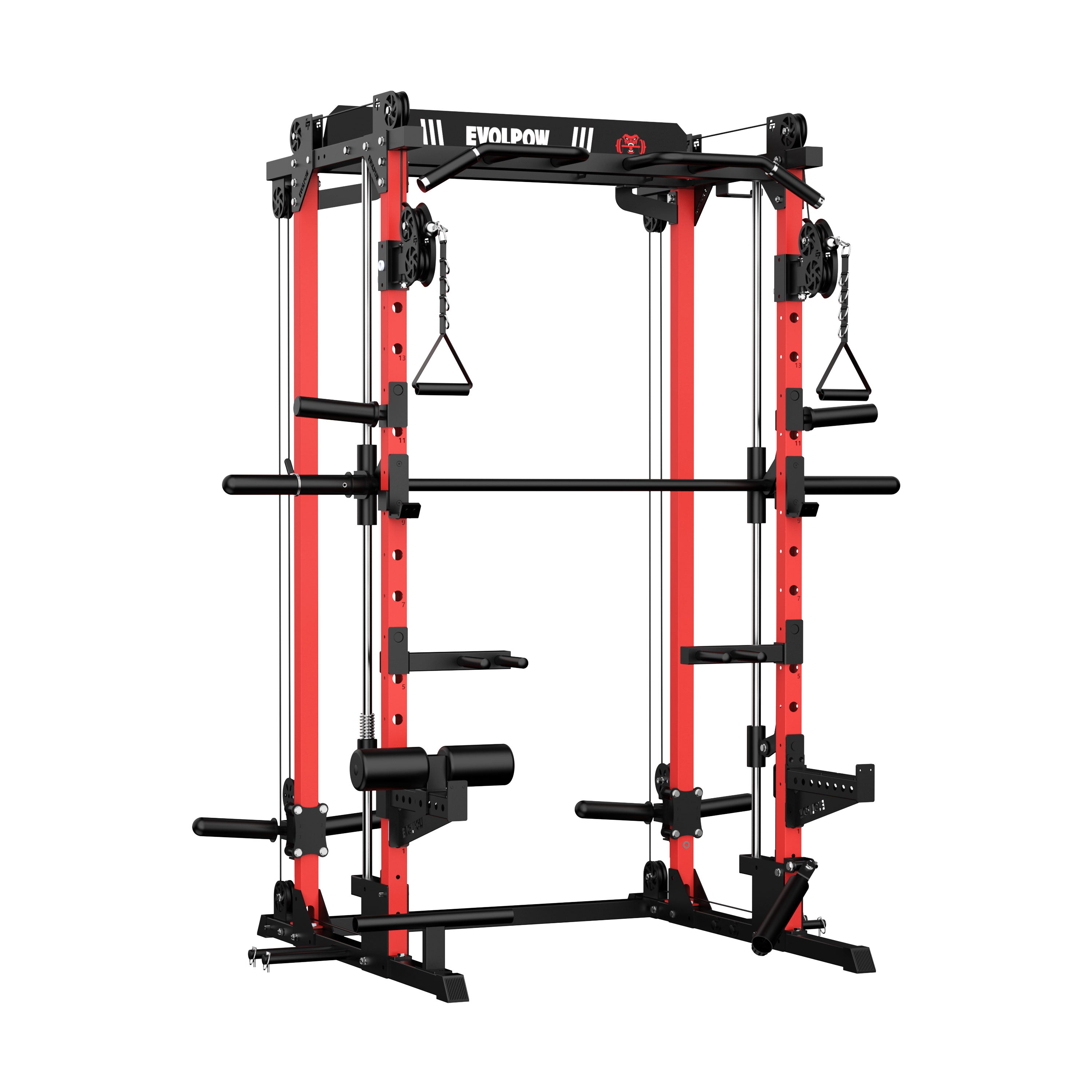 EVOLPOW M2D Brute All-in-One Smith Machine Home Gym (Dual Pulley Edition)