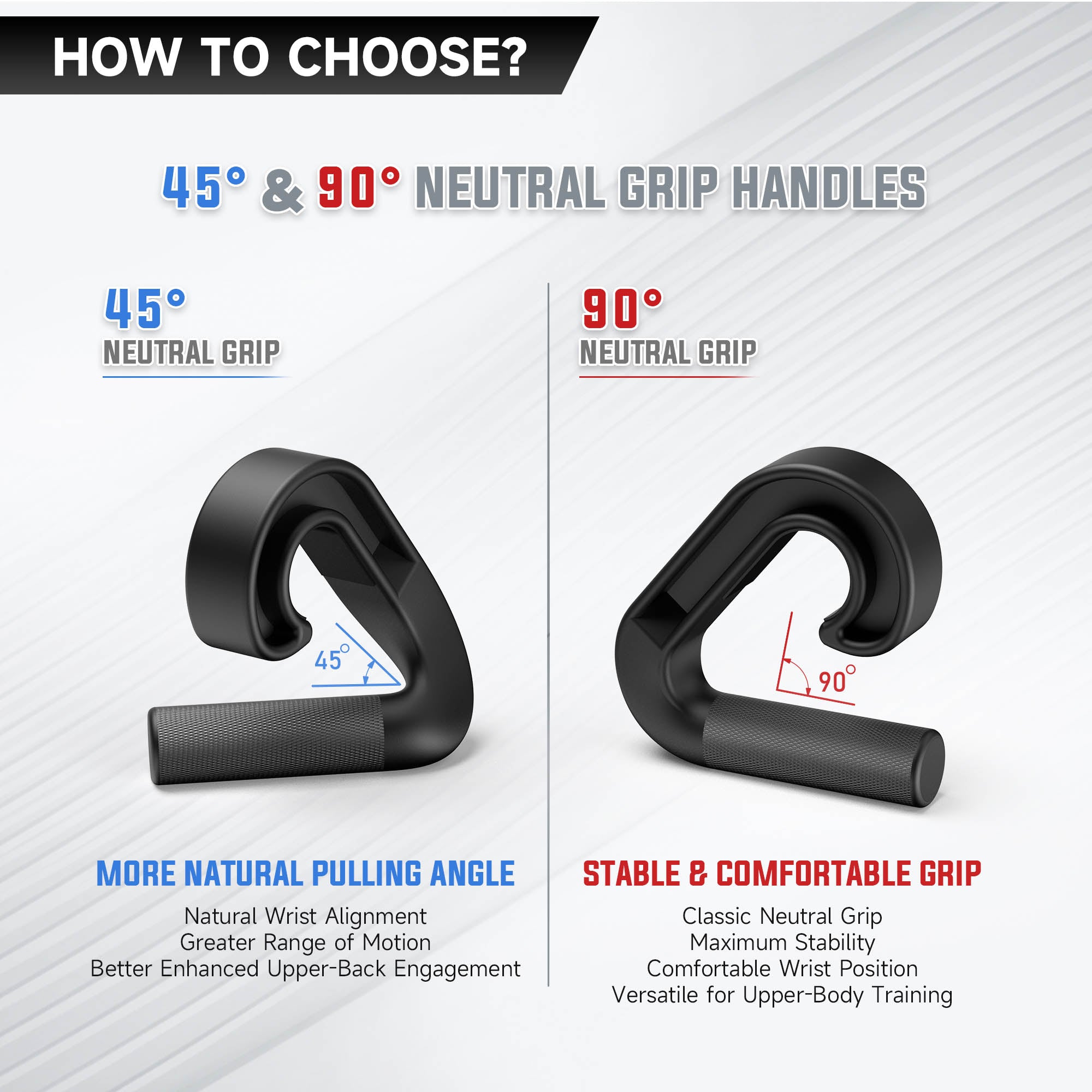 EVOLPOW Neutral Grip Handles for Smith Machine and Barbell