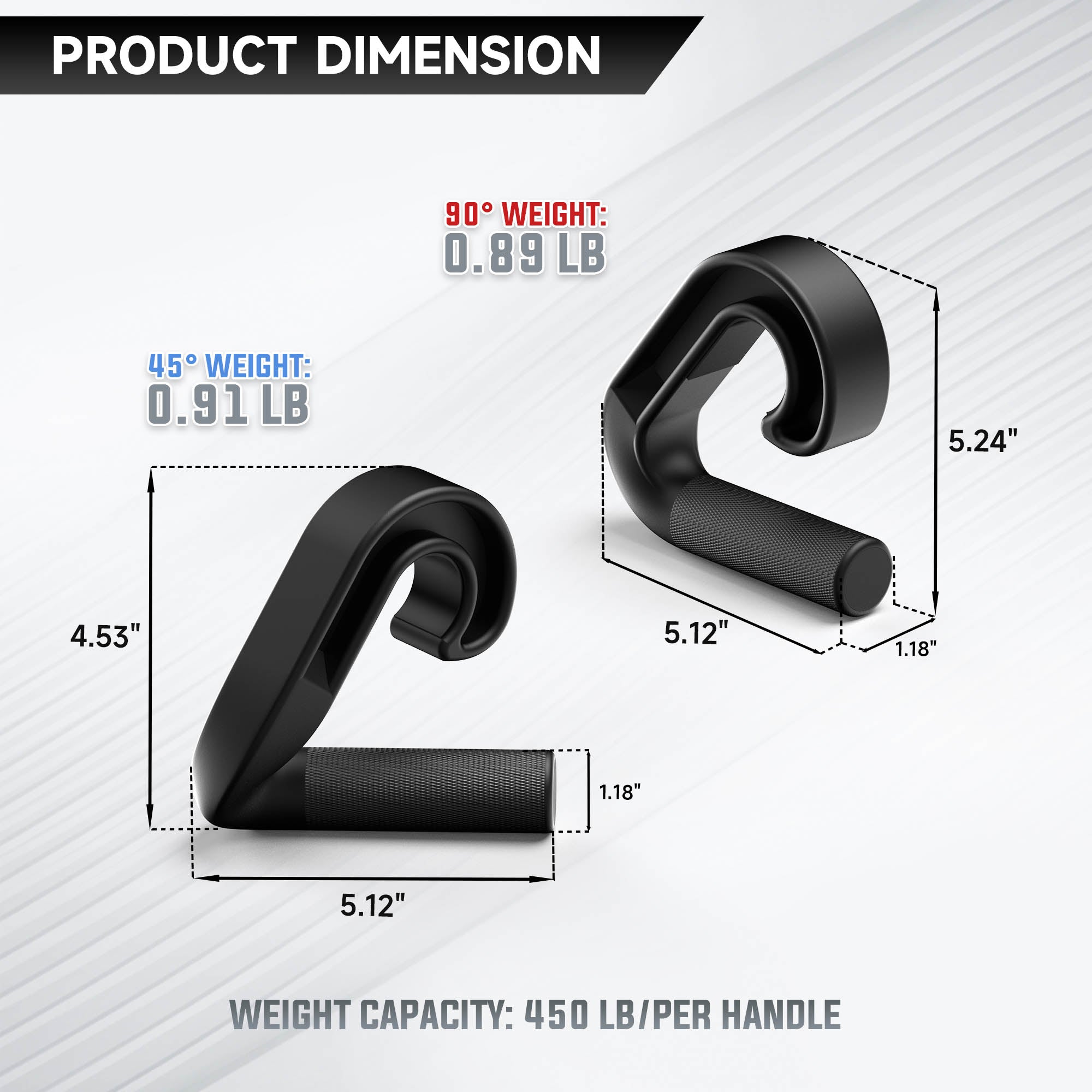 EVOLPOW Neutral Grip Handles for Smith Machine and Barbell