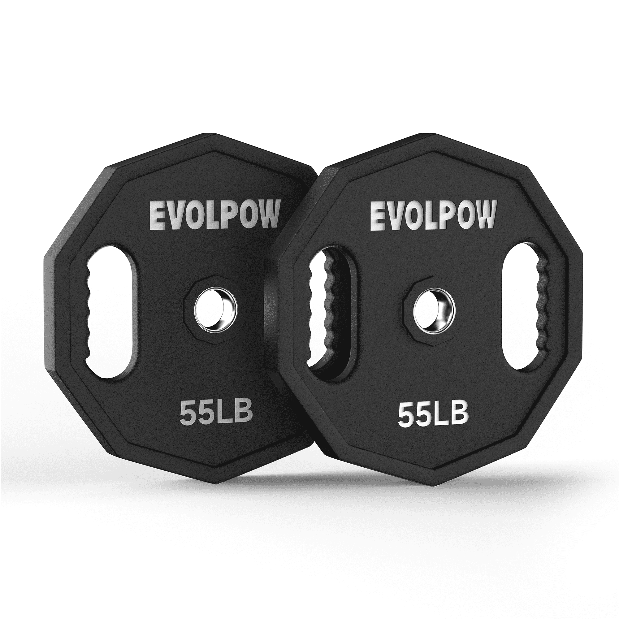 EVOLPOW 2-Inch Decagon PEV Olympic Grip Weight Plates