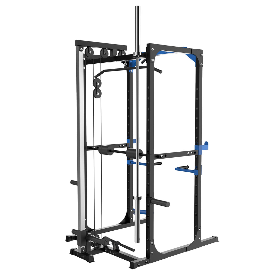 All In One Gym Rack EVOLPOW P2A Brute All-in-One Power Rack Home Gym - For Beginner ...