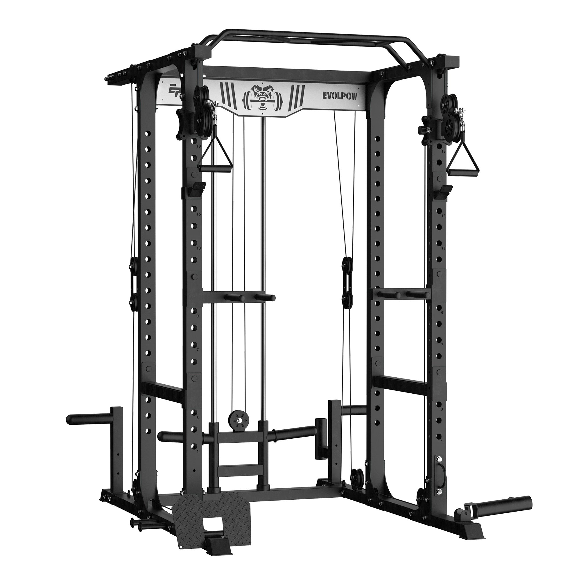 EVOLPOW P3A Tank Upgraded All-in-One Power Rack Home Gym - Best Seller