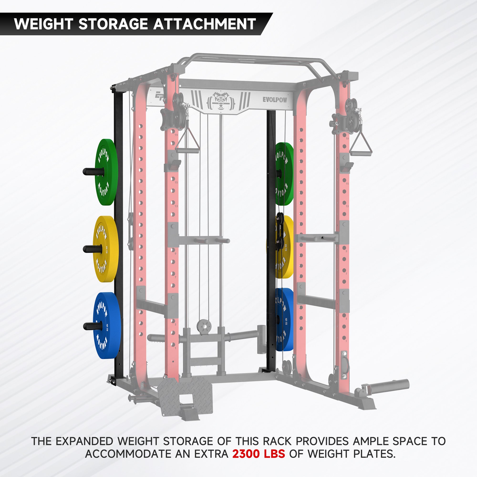 EVOLPOW P3A Tank Upgraded All-in-One Power Rack Home Gym - Best Seller