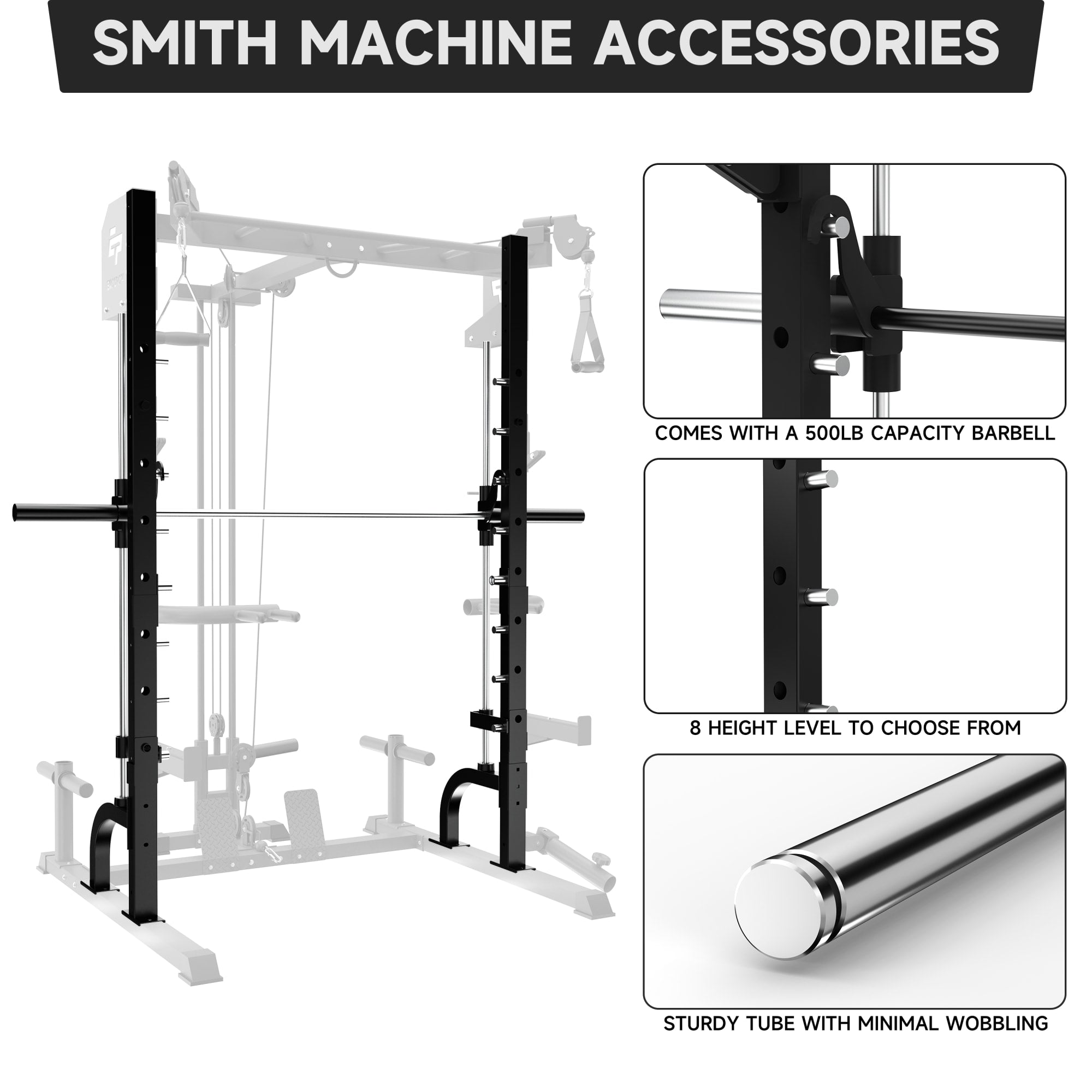 EVOLPOW S3A Tank All-in-One Smith Machine Home Gym Package
