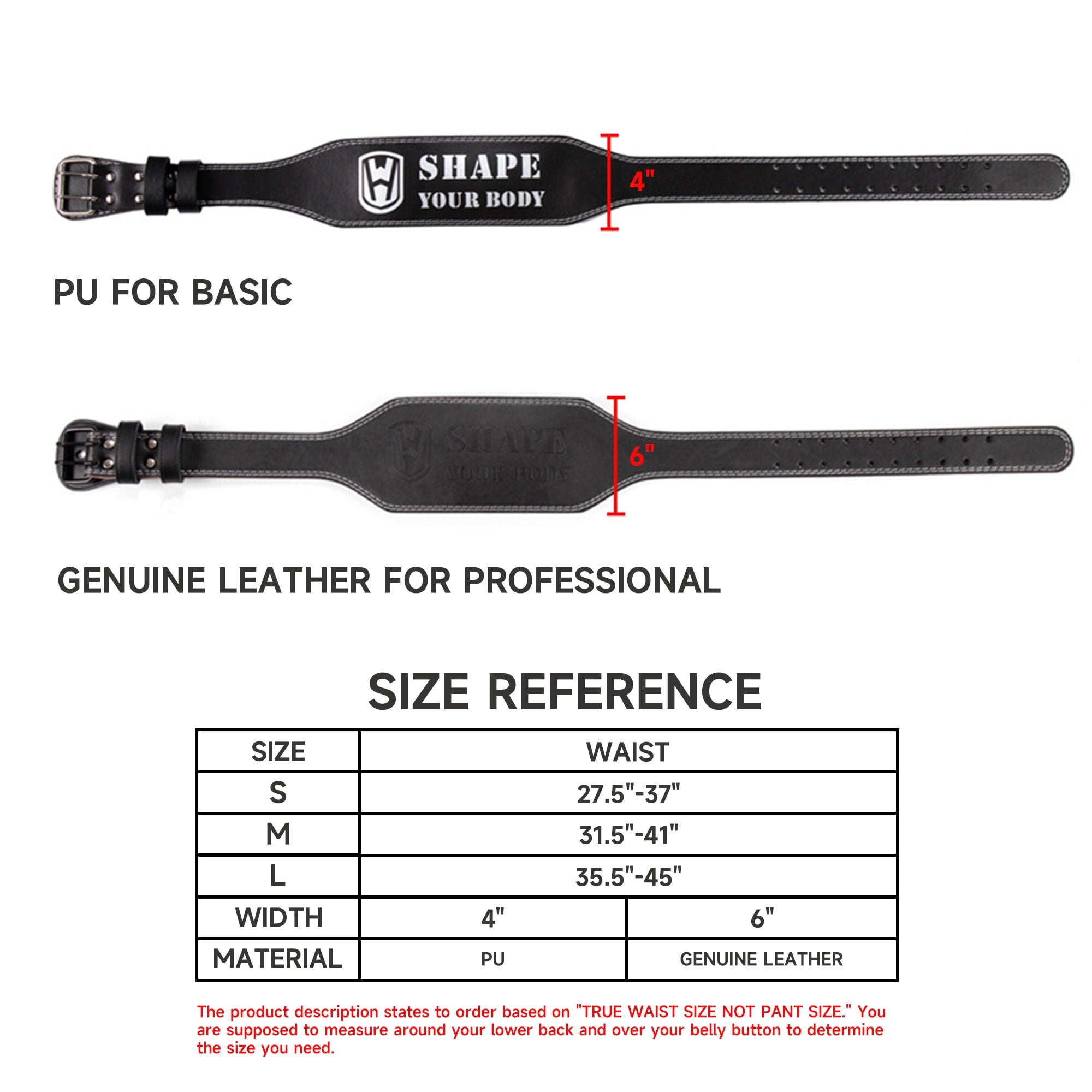 EVOLPOW Weight lifting Belt