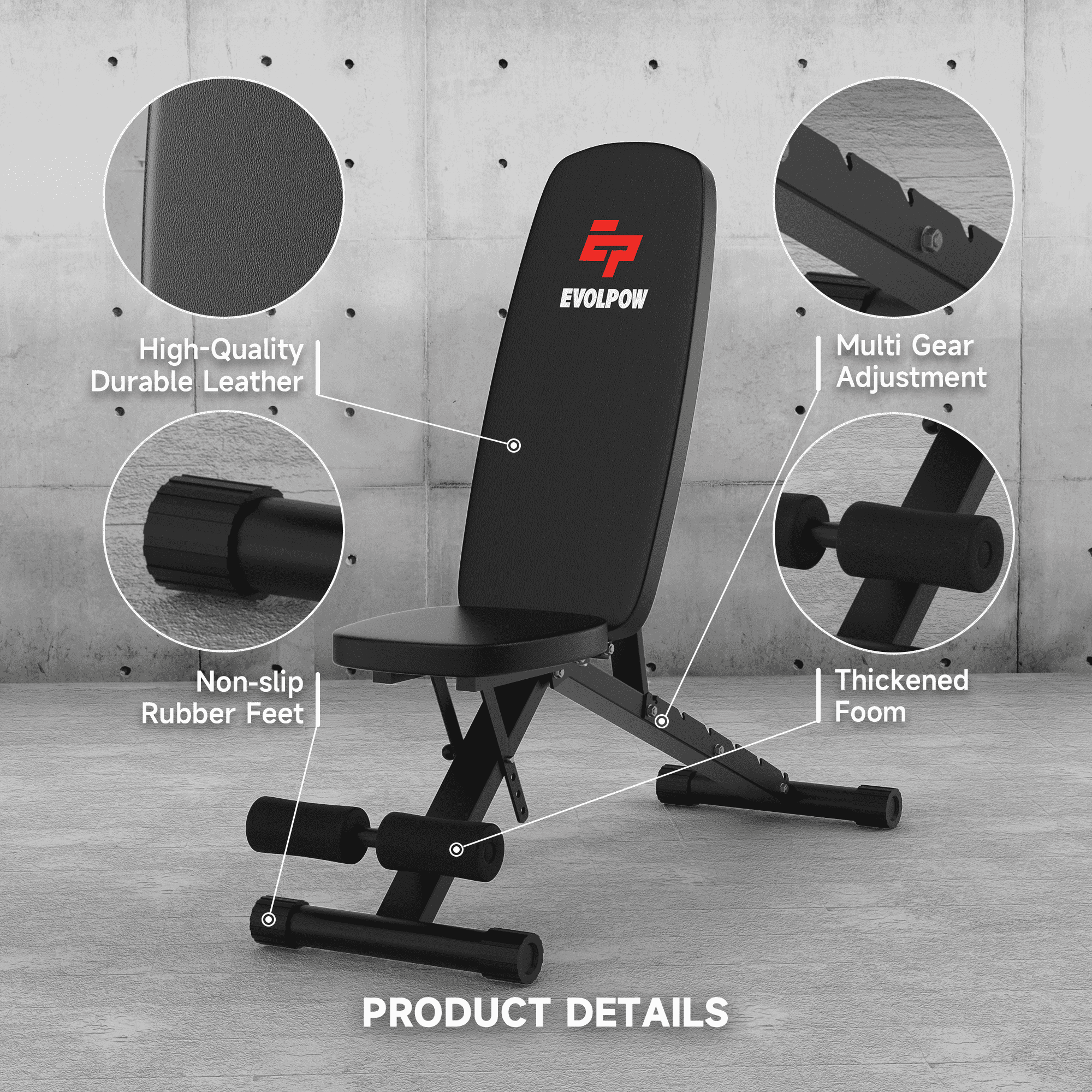 EVOLPOW P2A Brute All-in-One Power Rack Home Gym Package