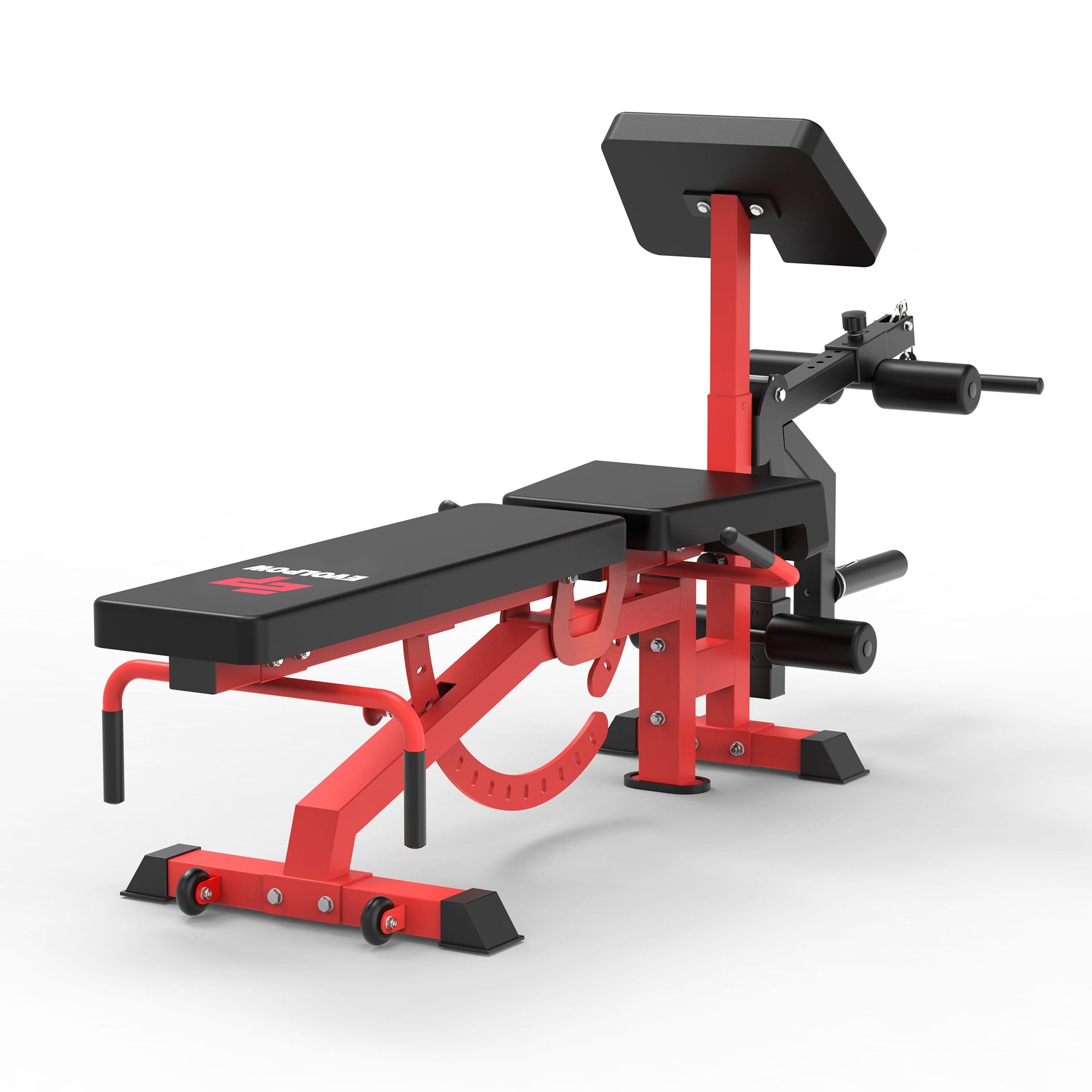 EVOLPOW BEC Multi-functional Adjustable Weight Bench with Preacher Curl and Leg Extension