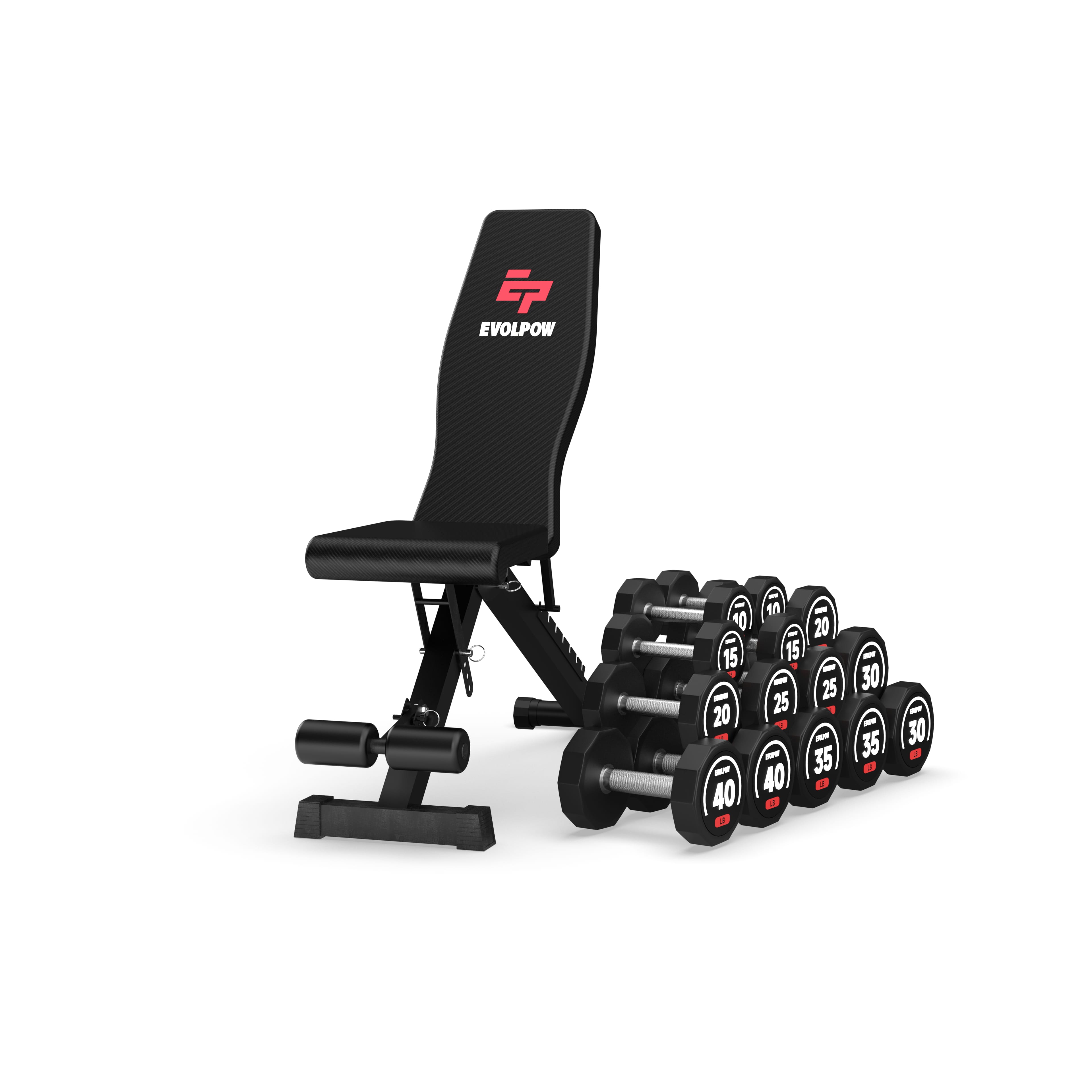 EVOLPOW BED Adjustable and Foldable Weight Bench