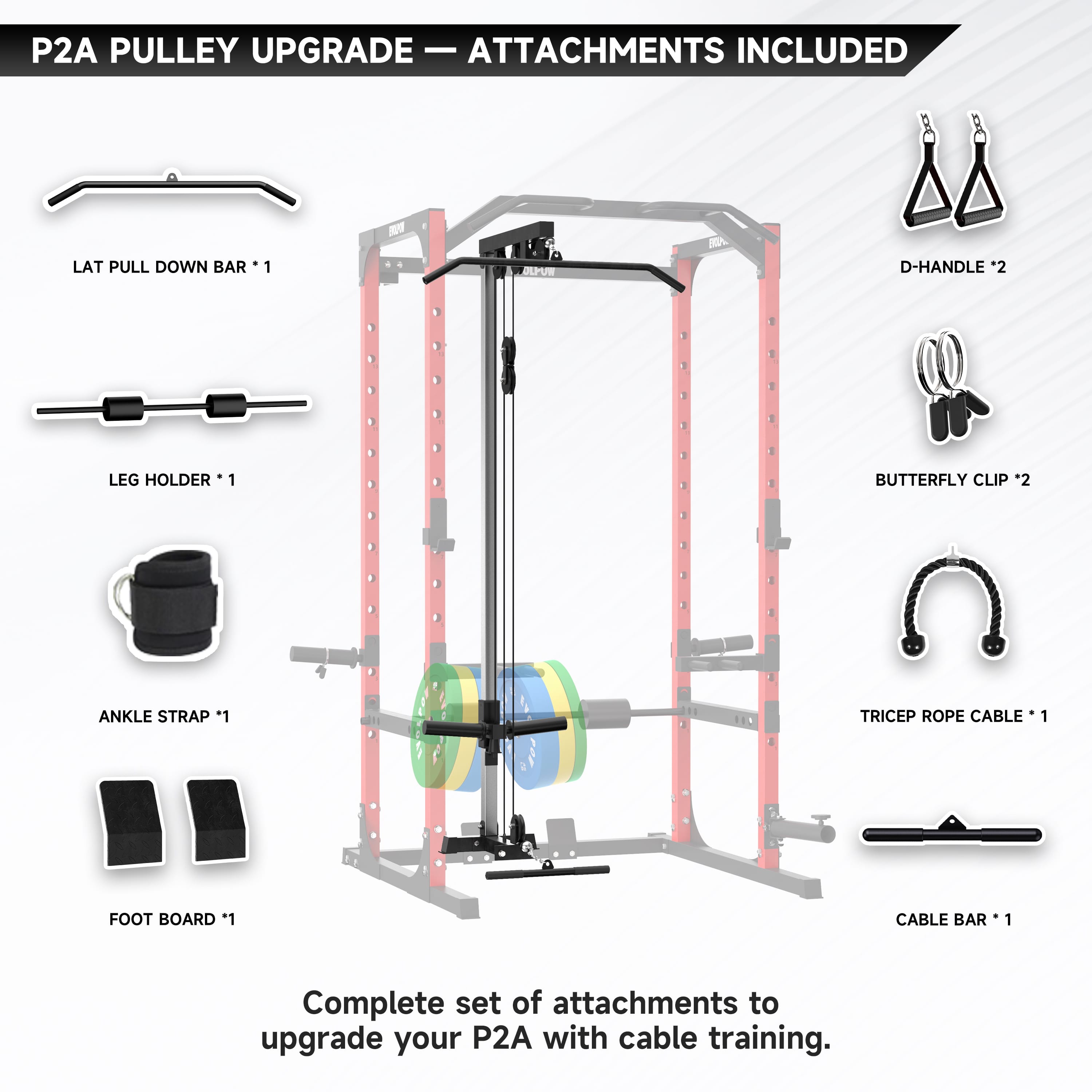 EVOLPOW Cable Pulley System For P2A