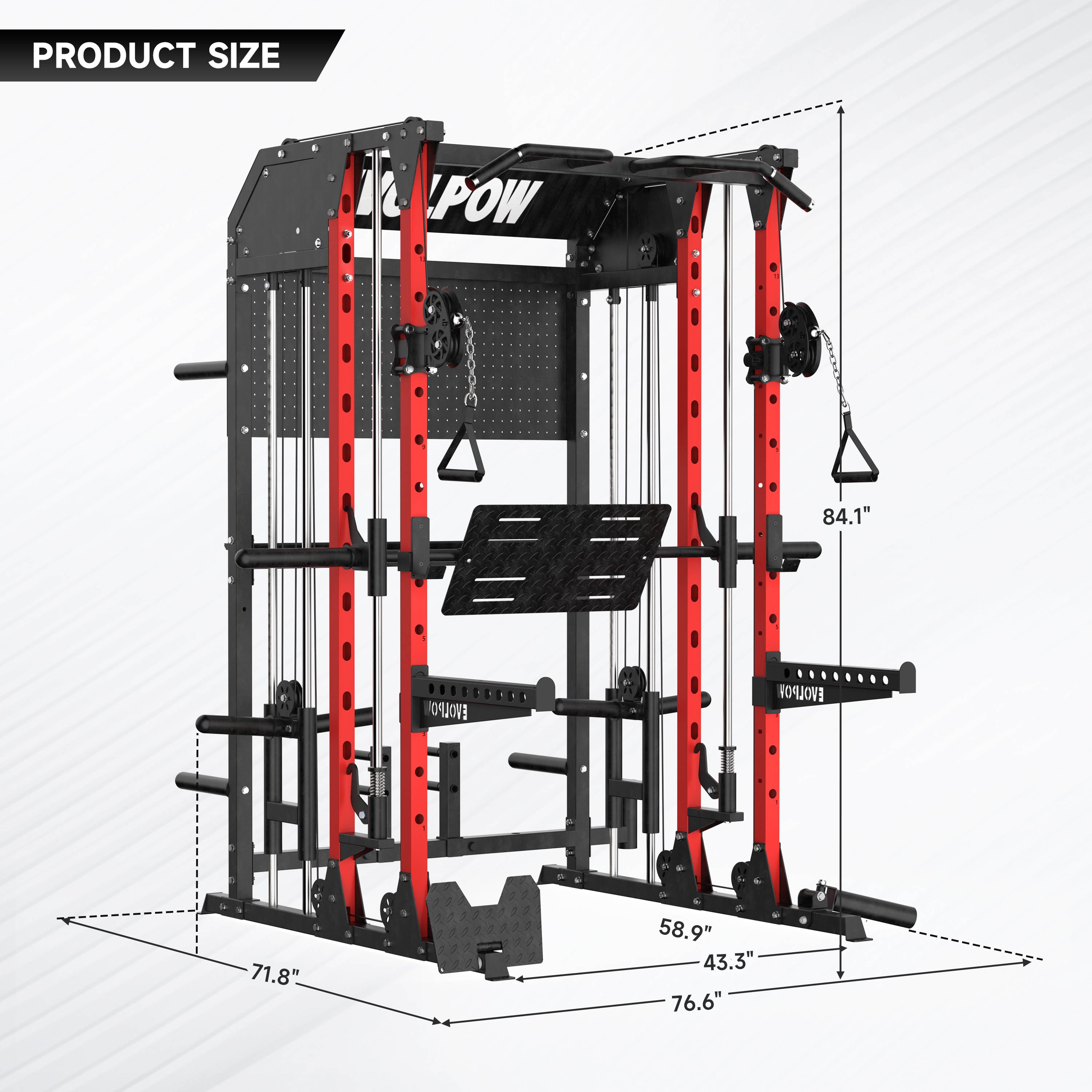 EVOLPOW M2B Brute All-In-One Smith Machine Home Gym