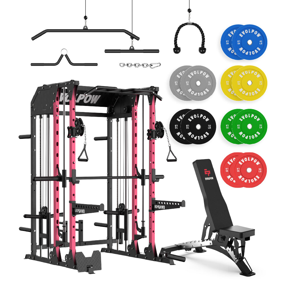 EVOLPOW M2B Brute All-In-One Smith Machine Home Gym Package
