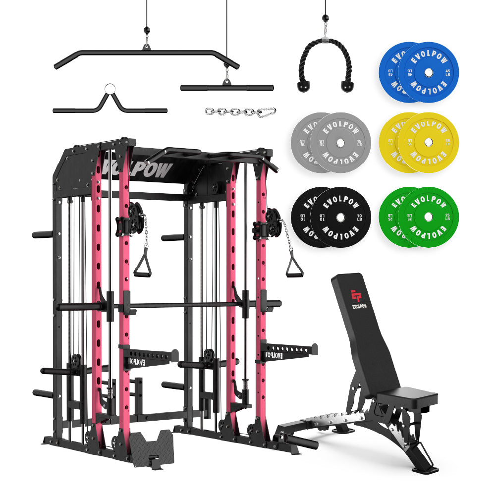 EVOLPOW M2B Brute All-In-One Smith Machine Home Gym Package