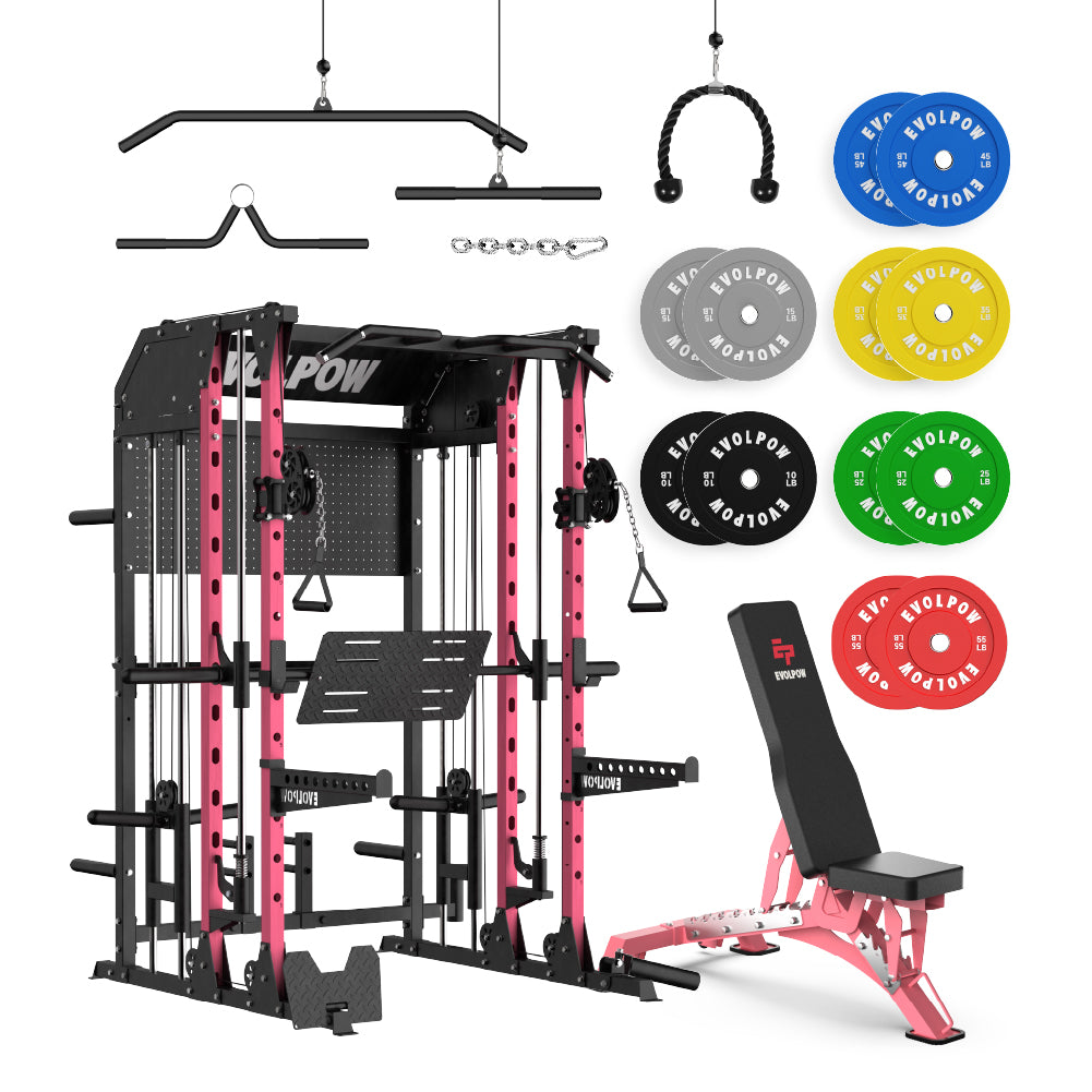 EVOLPOW M2B Brute All-In-One Smith Machine Home Gym Package