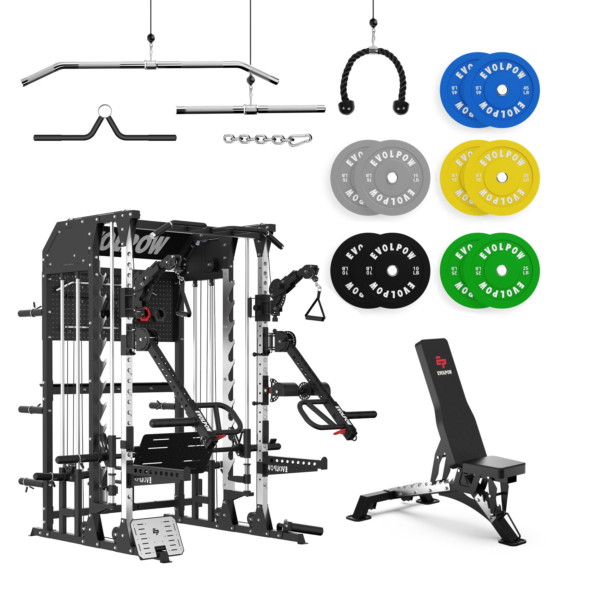 EVOLPOW M2B Pro Brute All-In-One Smith Machine Home Gym