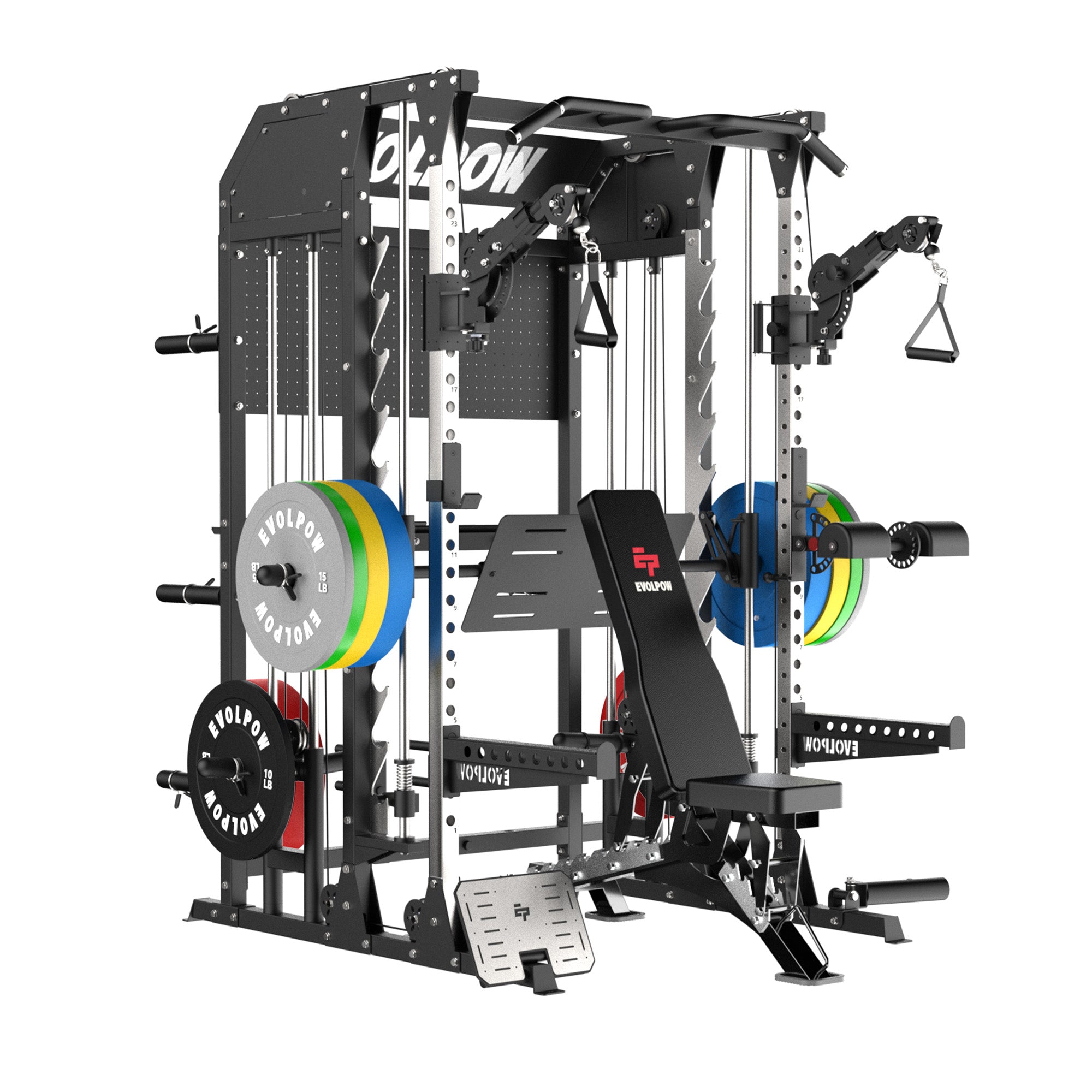 EVOLPOW M2B Pro Brute All-In-One Smith Machine Home Gym Package