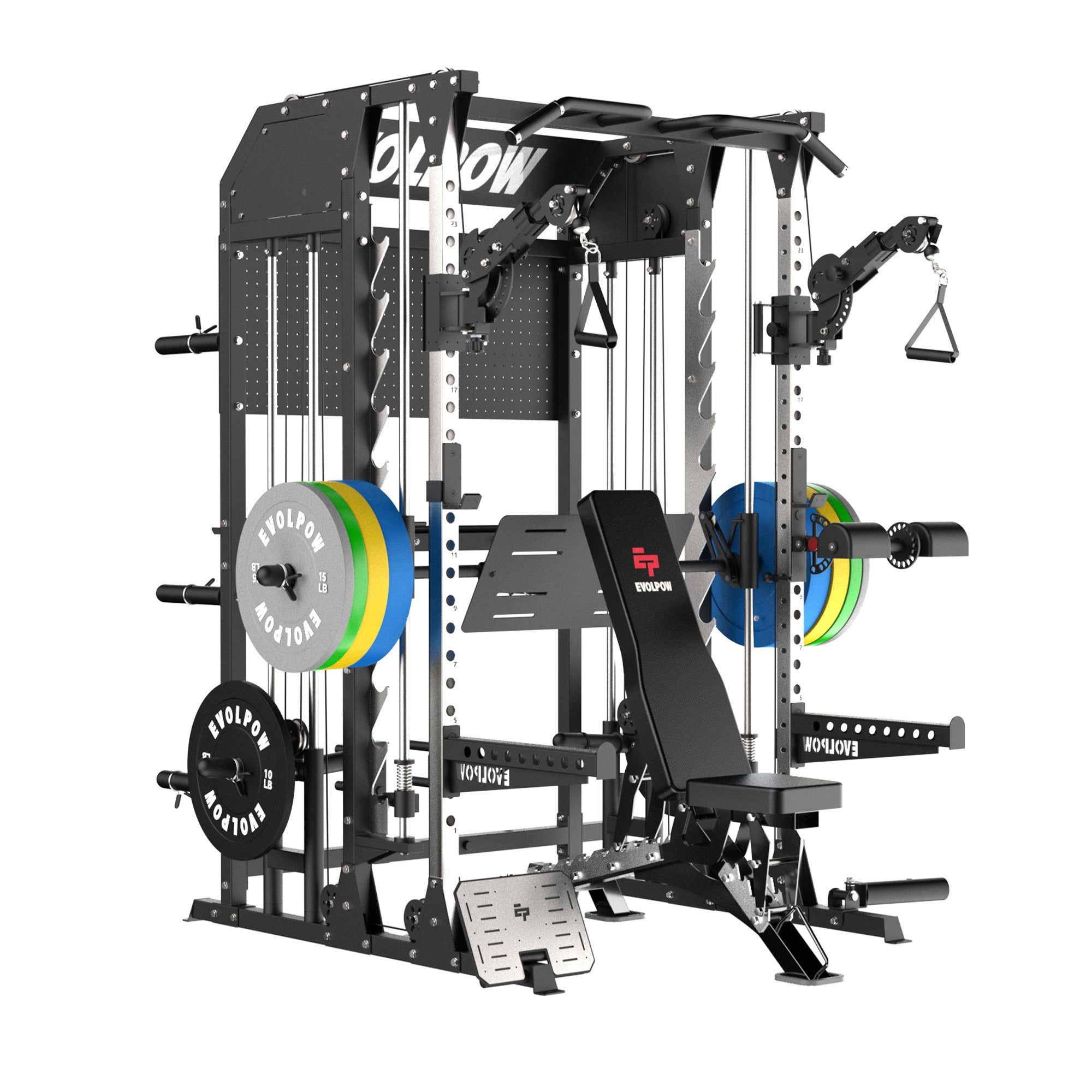 EVOLPOW M2B Pro Brute All-In-One Smith Machine Home Gym Package