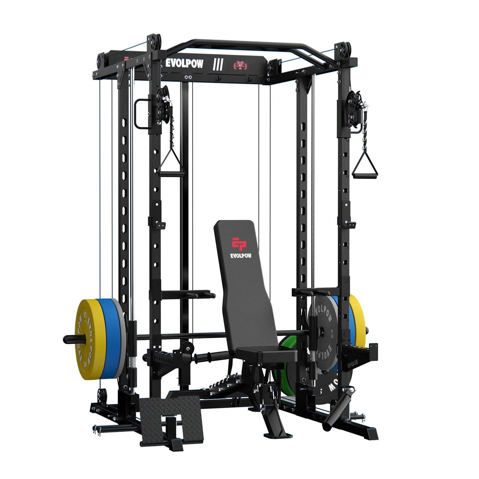 EVOLPOW M2D Brute All-in-One Smith Machine Home Gym Package
