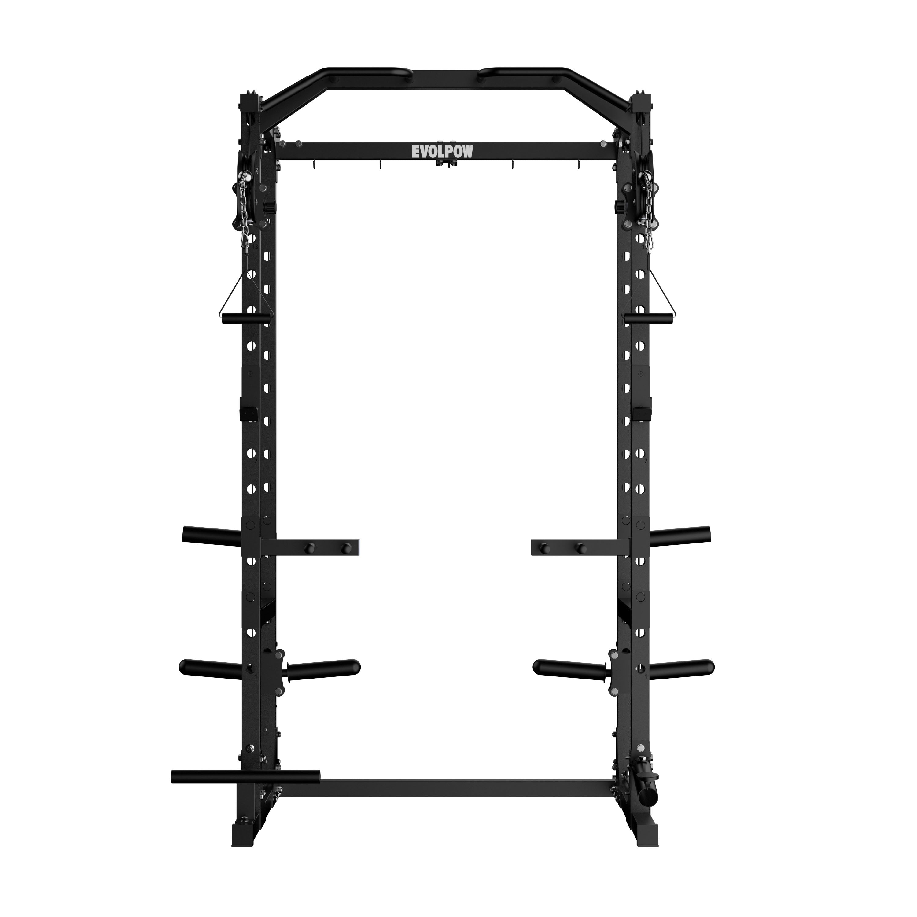 EVOLPOW P2A Brute All-in-One Power Rack Home Gym (Dual Pulley Edition) - For Beginner