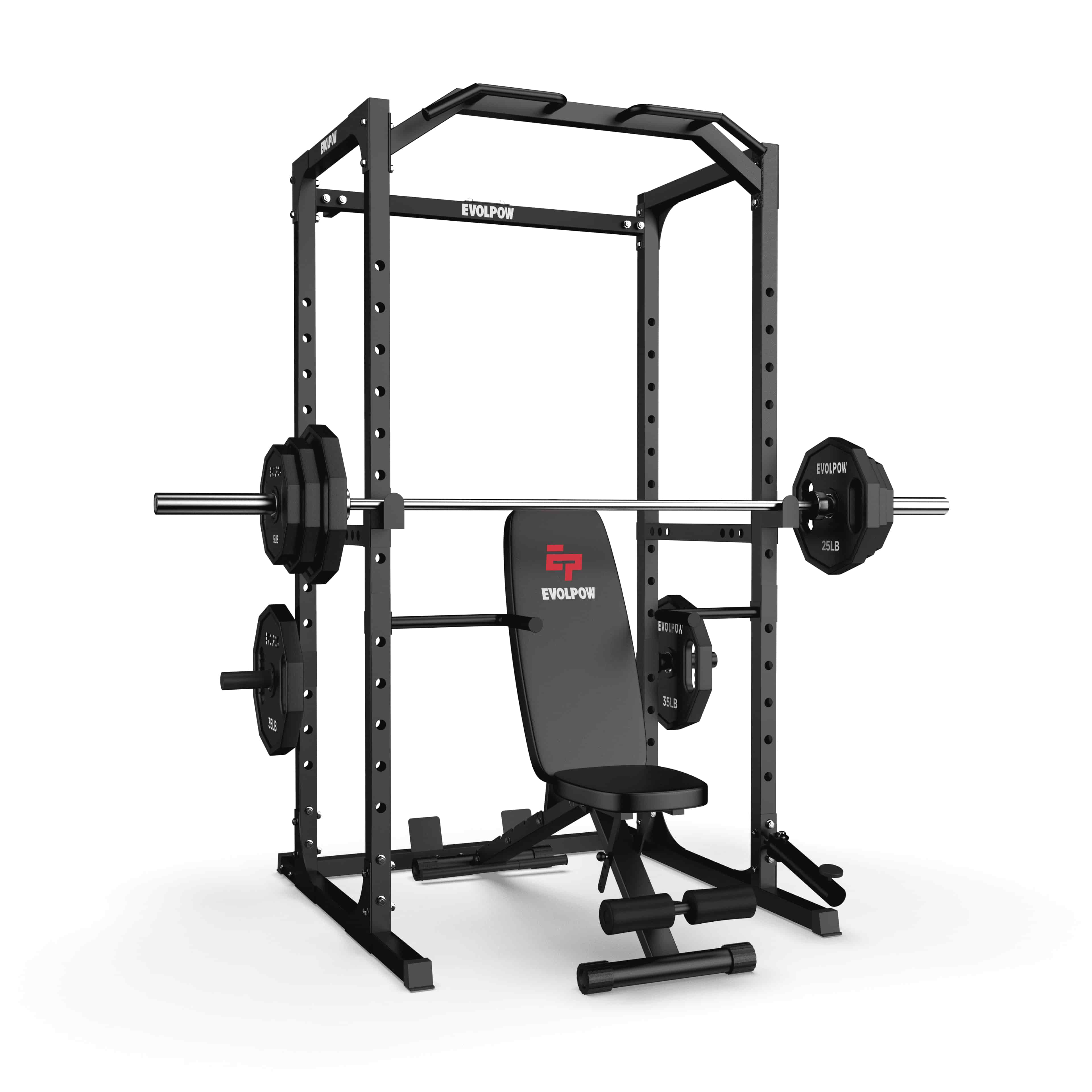 EVOLPOW P2A Brute All in One Power Rack Home Gym Package