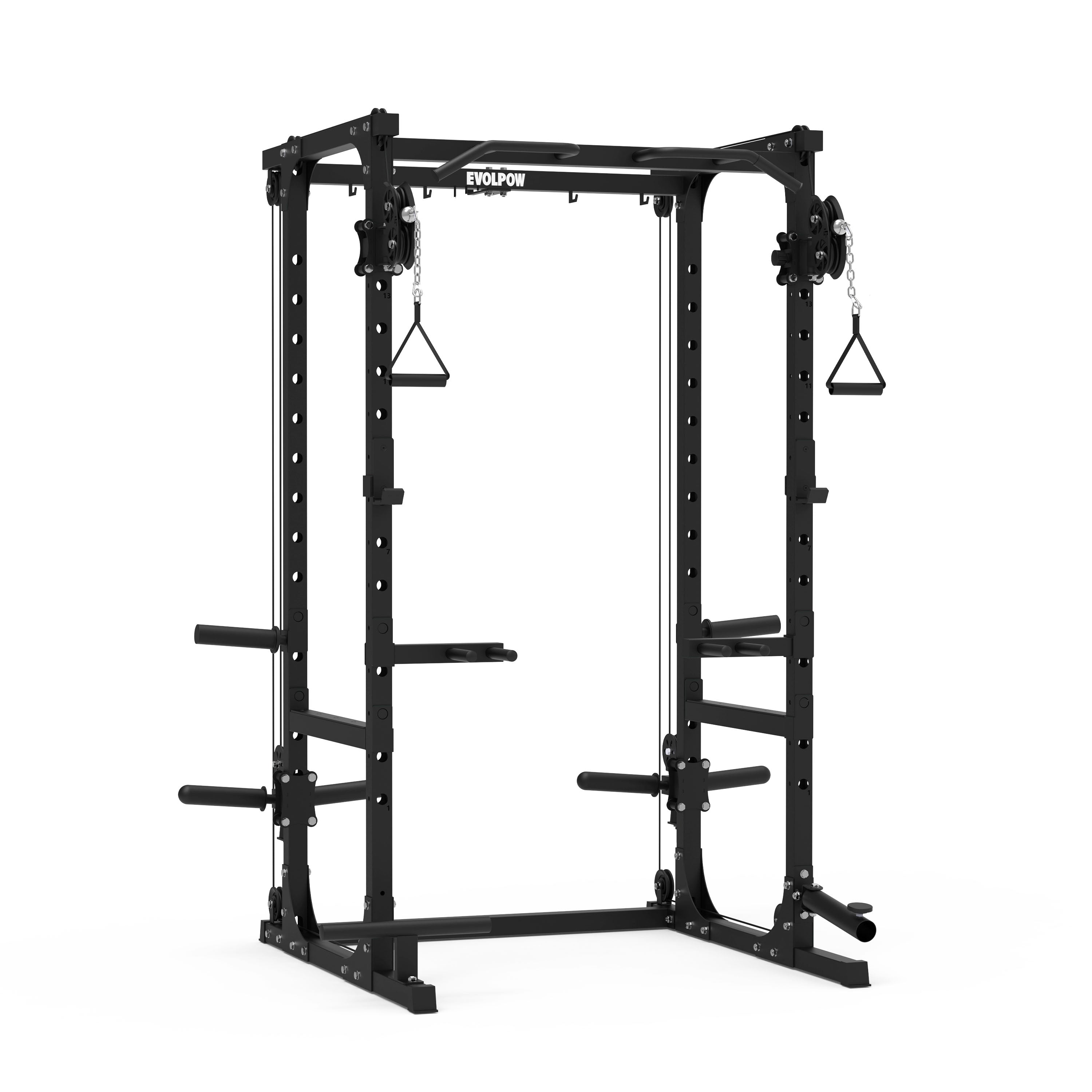 EVOLPOW P2A Brute All-in-One Power Rack Home Gym (Dual Pulley Edition) - For Beginner