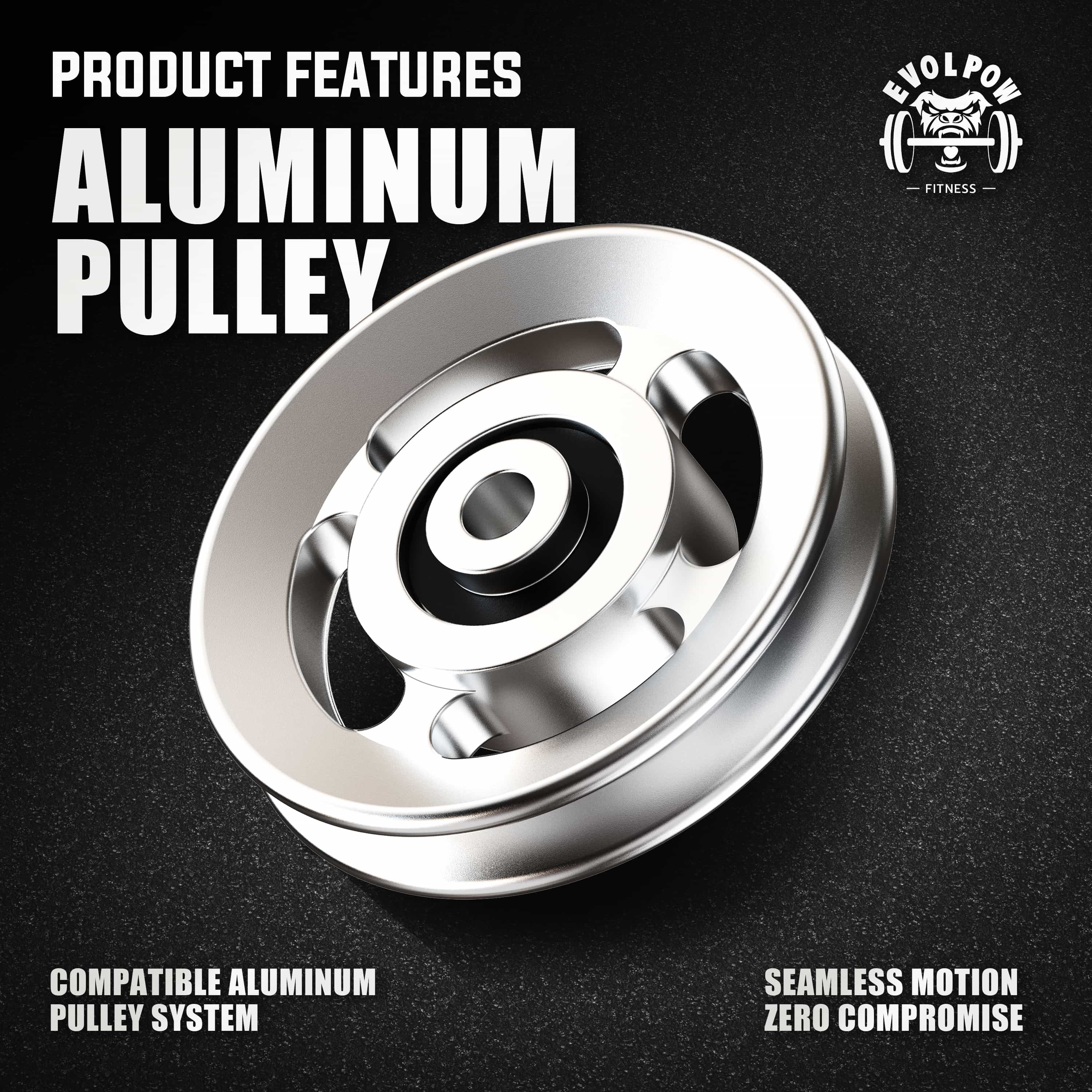 EVOLPOW Rack Attachment Aluminum Pulley Set