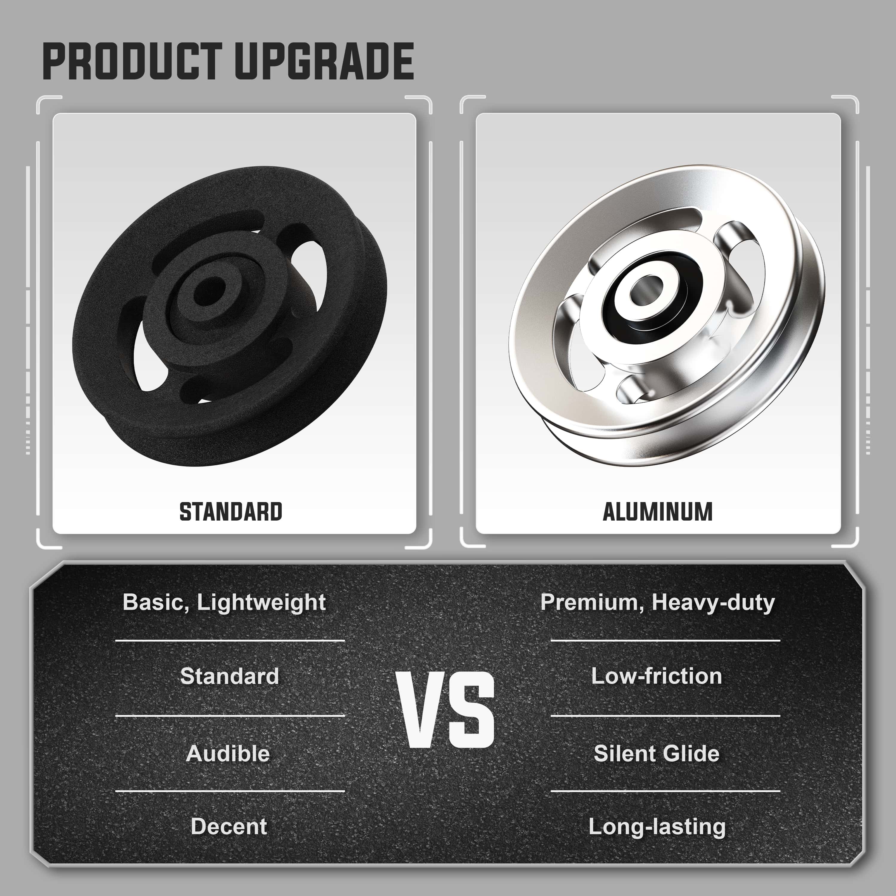 EVOLPOW Rack Attachment Aluminum Pulley Set