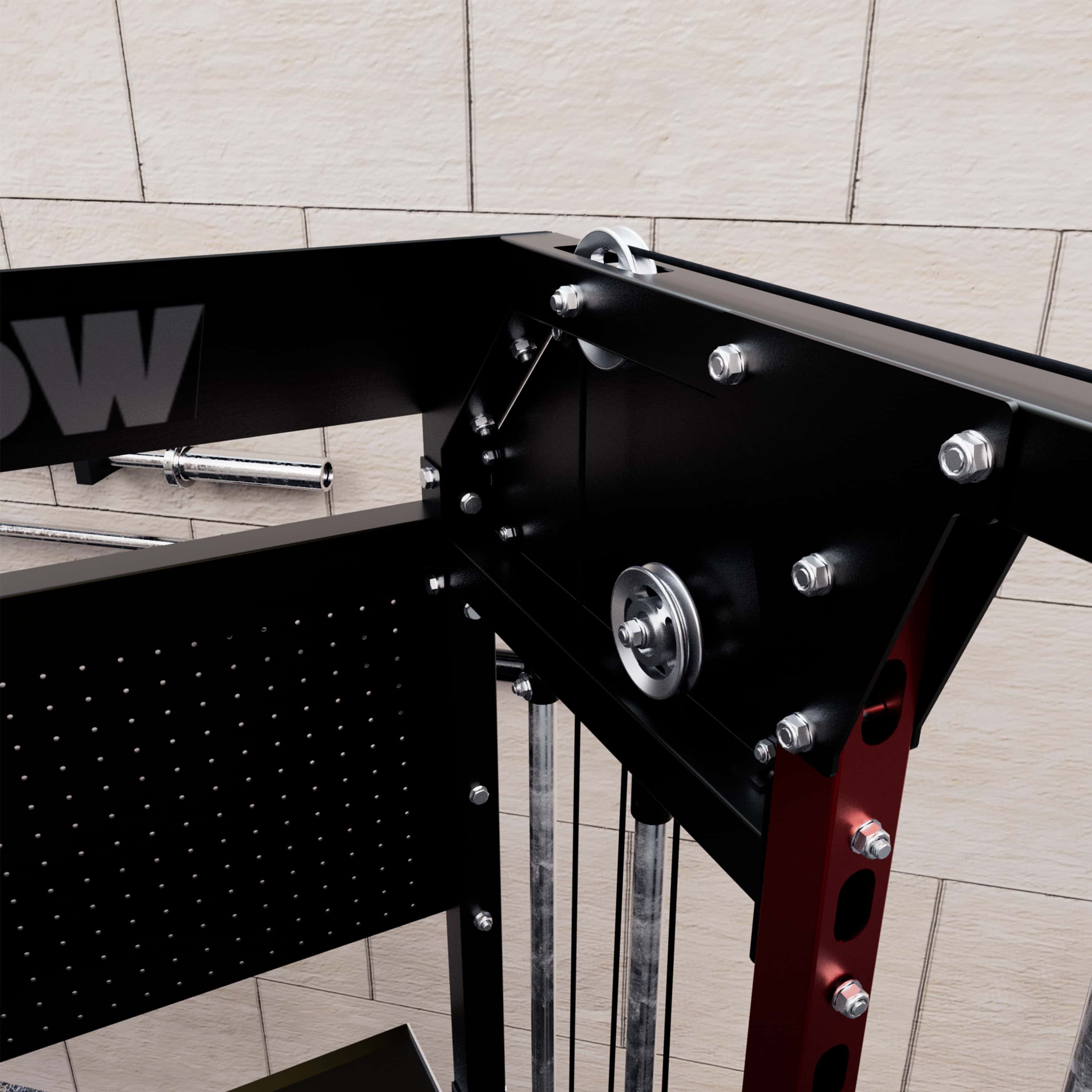 EVOLPOW Rack Attachment Aluminum Pulley Set