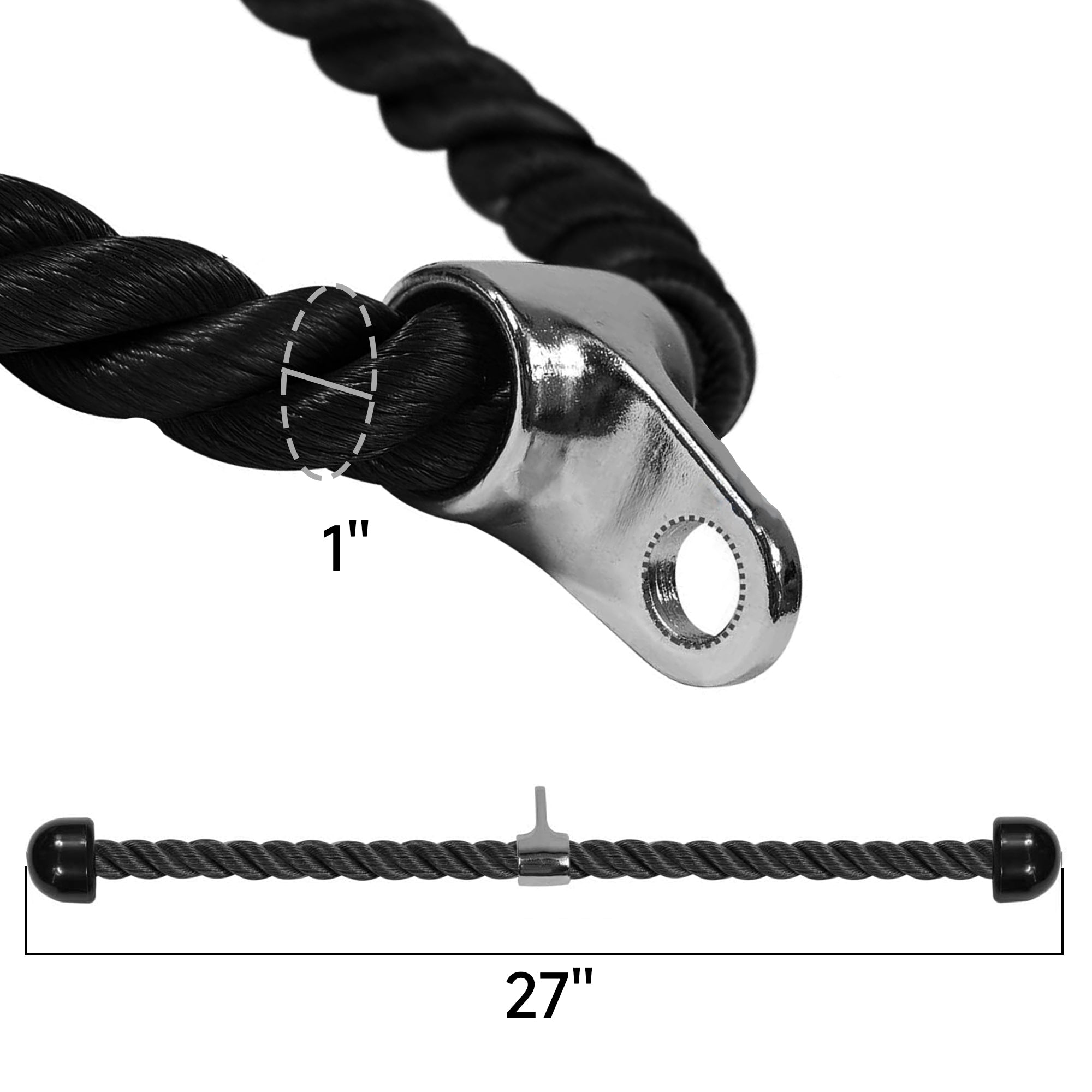 EVOLPOW Tricep Rope Cable Attachment – Evolpow Fitness