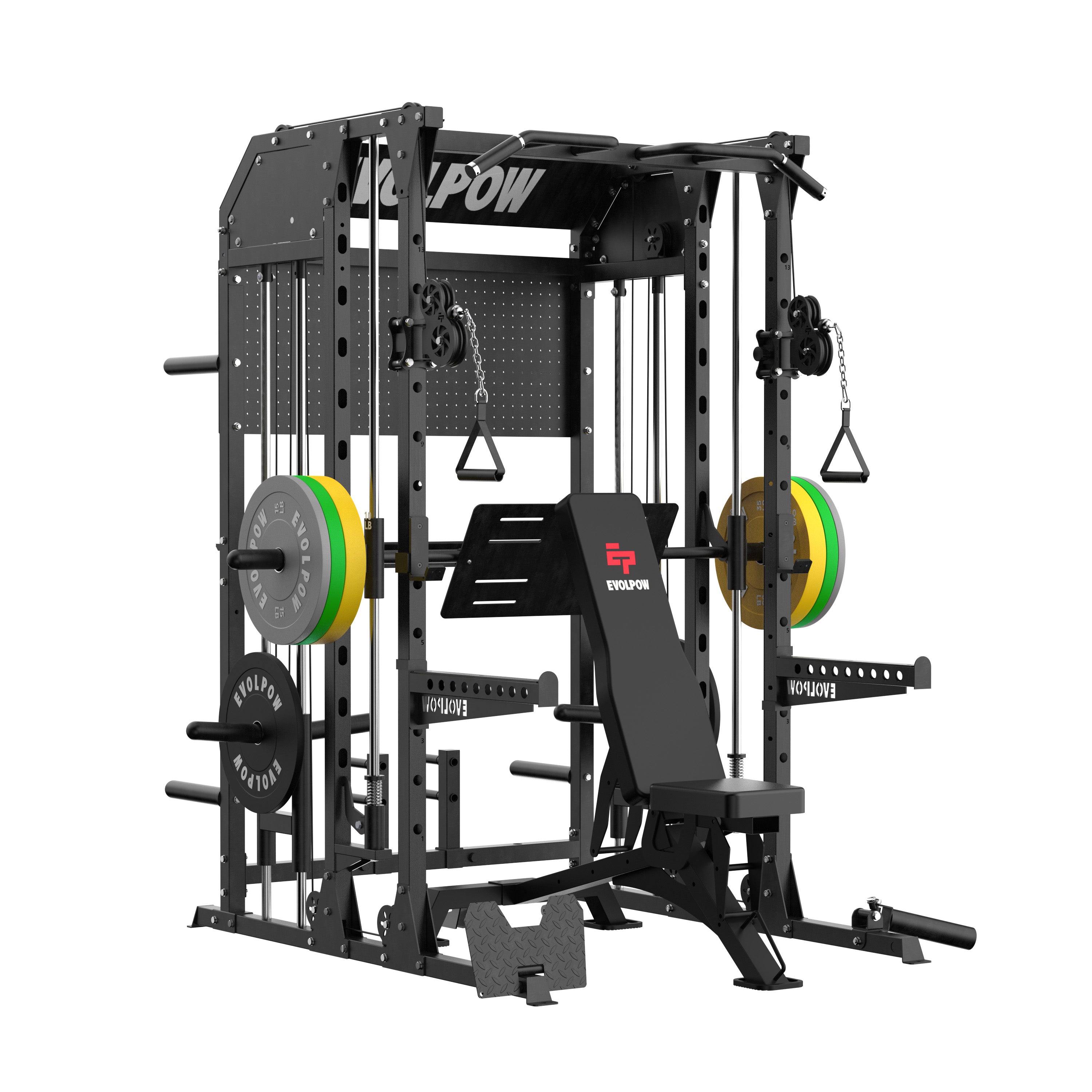 EVOLPOW M2B Brute All-In-One Smith Machine Home Gym Package