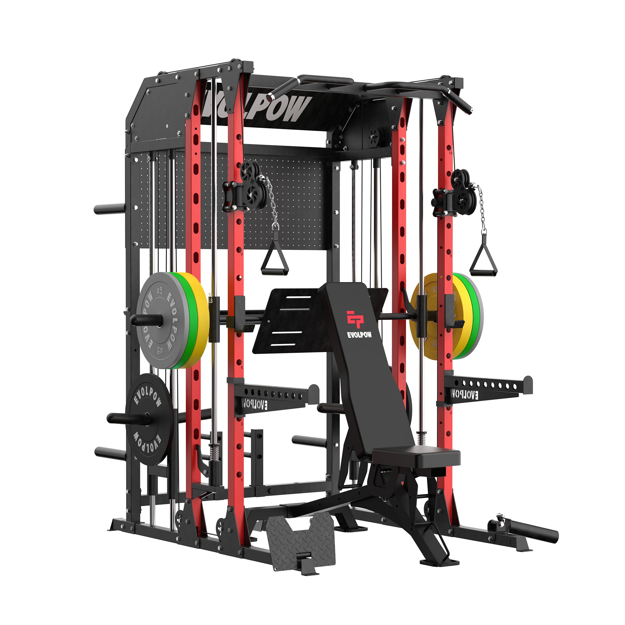 EVOLPOW M2B Brute All-In-One Smith Machine Home Gym Package